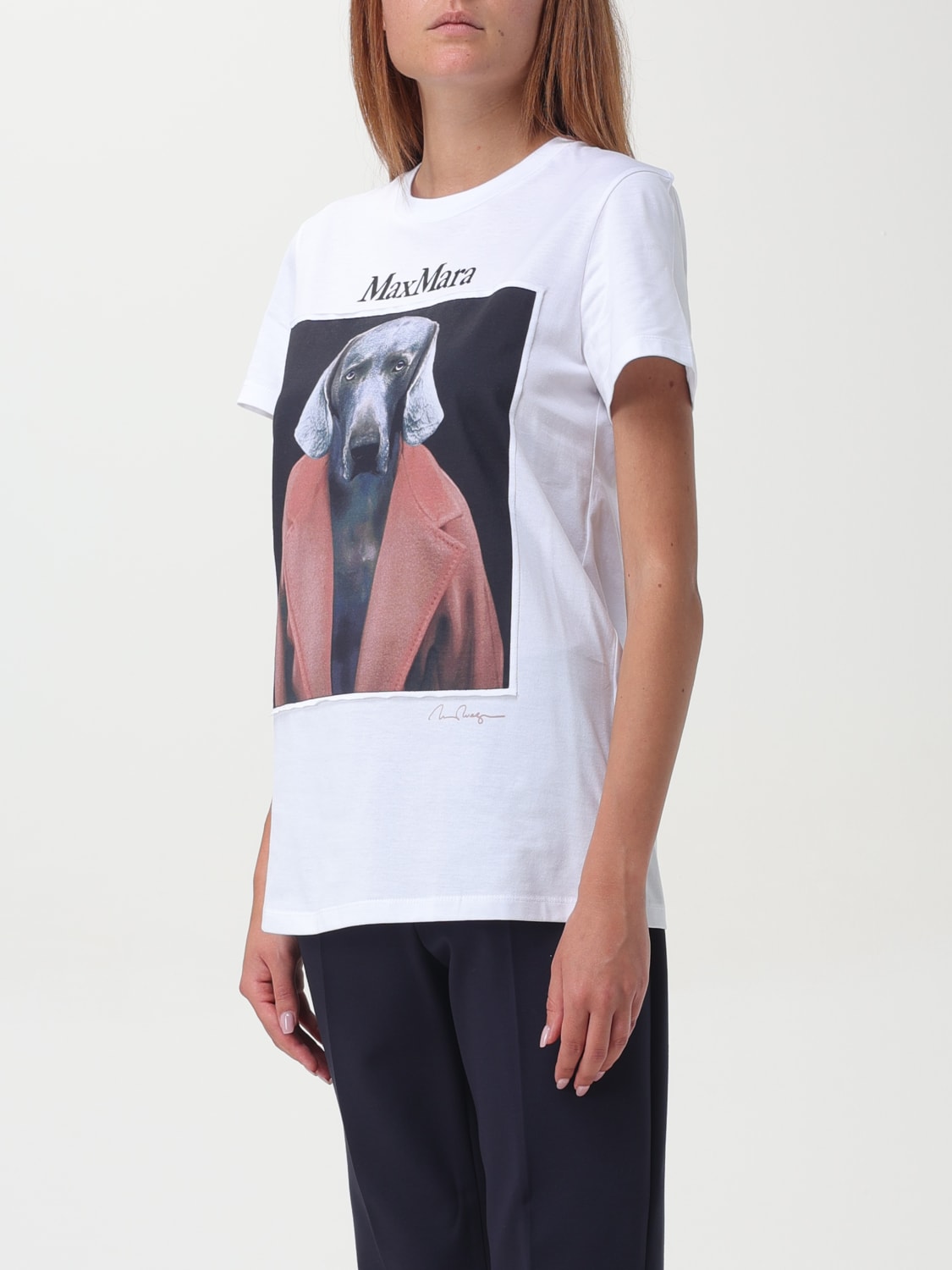 MAX MARA Tシャツ: Tシャツ レディース Max Mara, ホワイト - Img 4