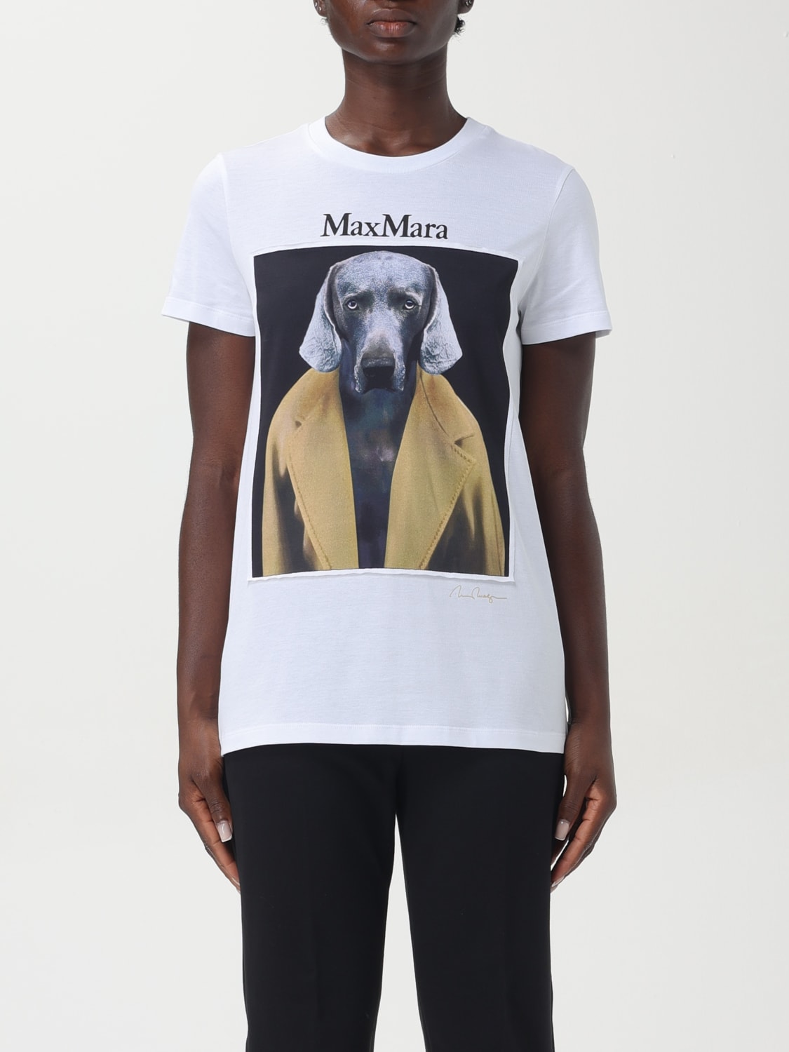 Giglio T-shirt dog-print Max Mara