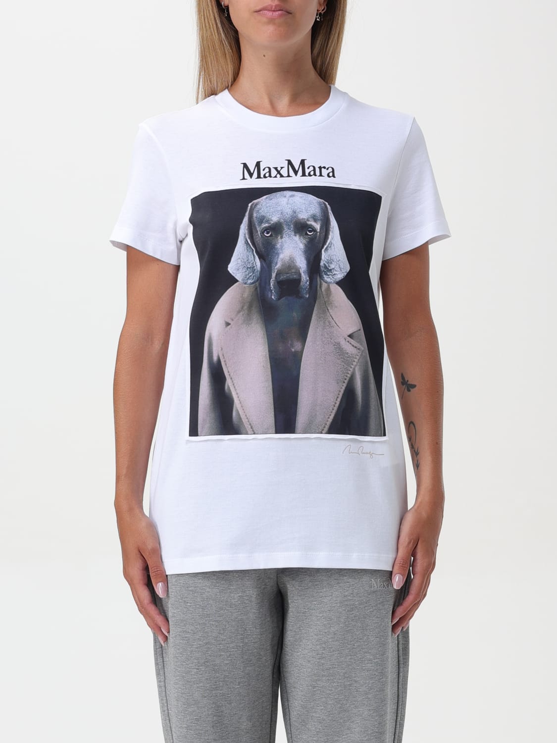 Giglio T-shirt dog-print Max Mara