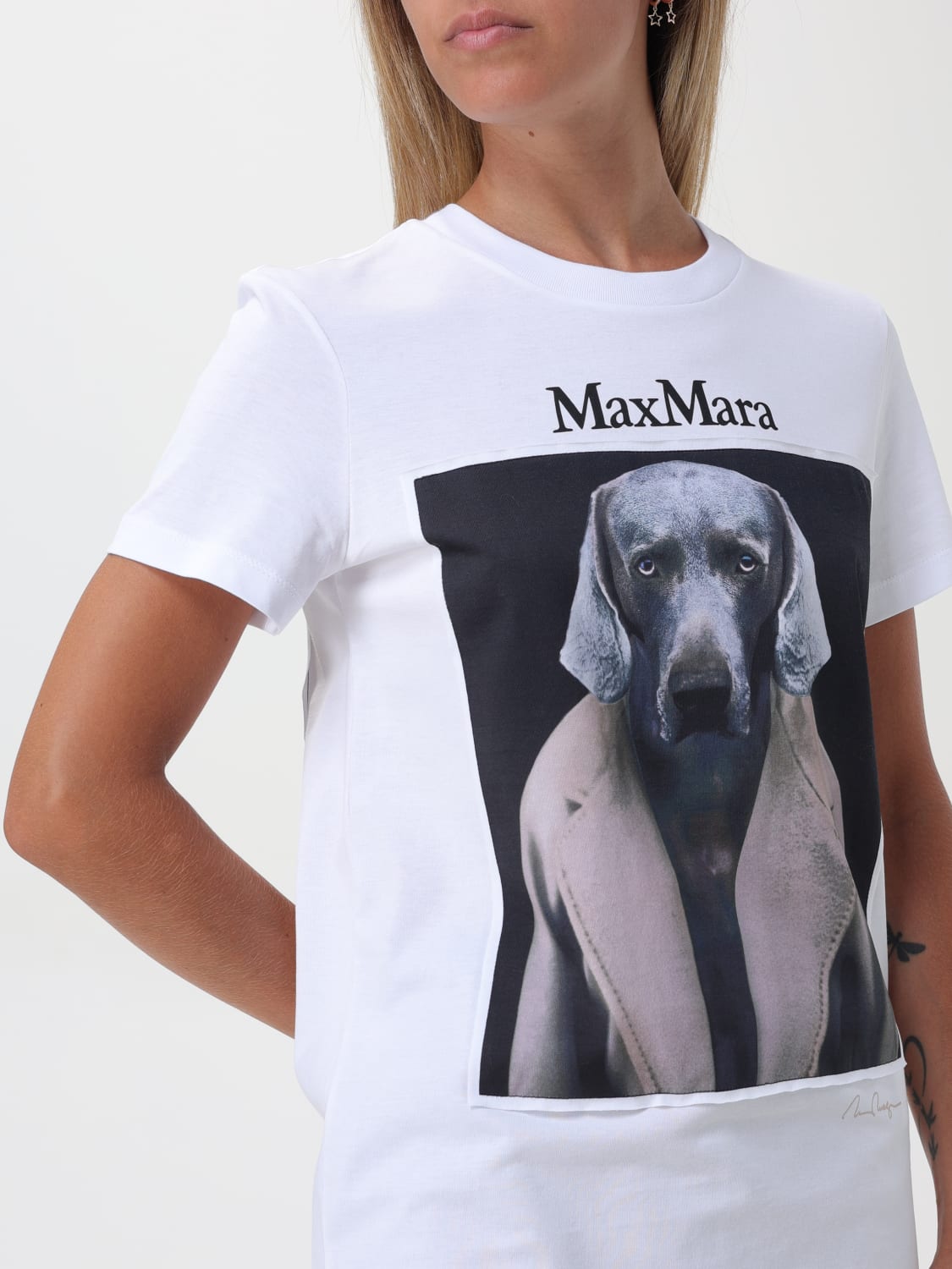 MAX MARA T-SHIRT: T-shirt woman Max Mara, White 1 - Img 5