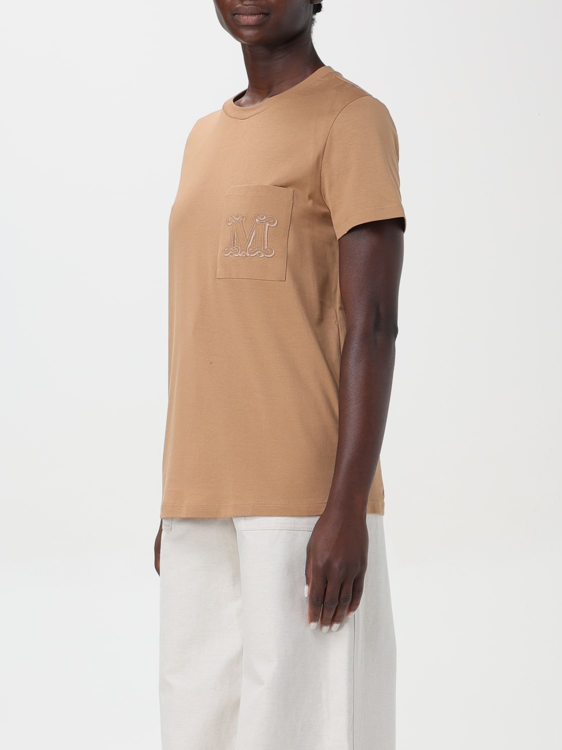 MAX MARA T-SHIRT: T-shirt woman Max Mara, Camel - Img 4