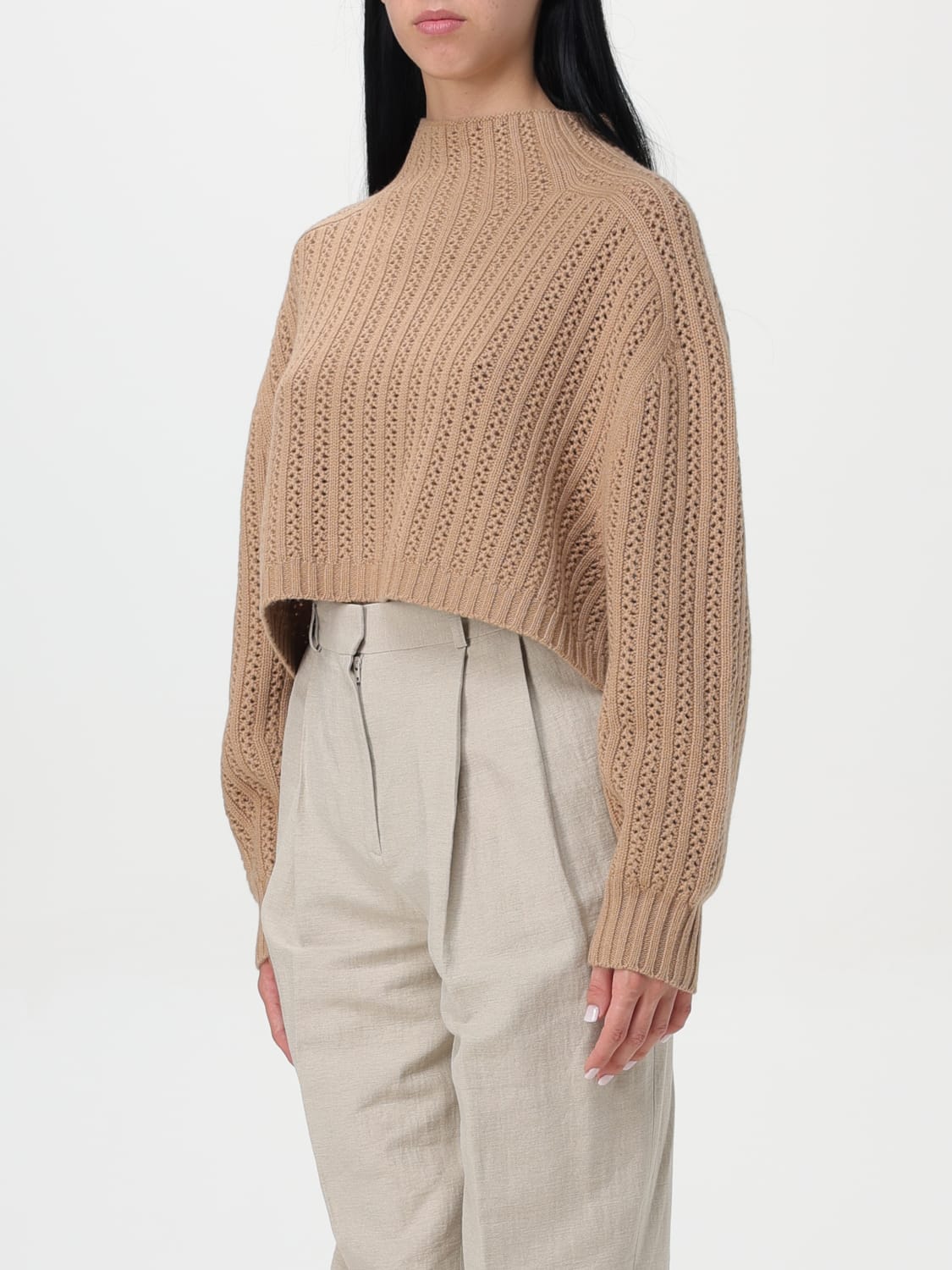 MAX MARA SWEATER: Sweater woman Max Mara, Camel - Img 3