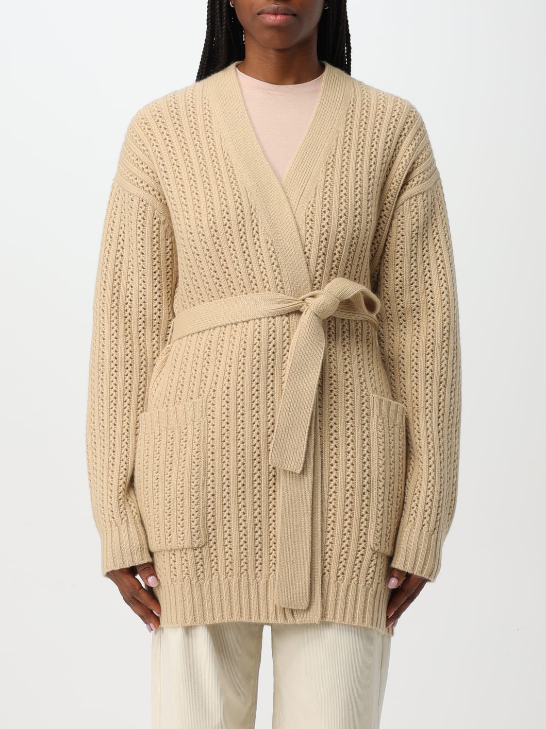 MAX MARA SWEATER: Sweater woman Max Mara, Beige - Img 1