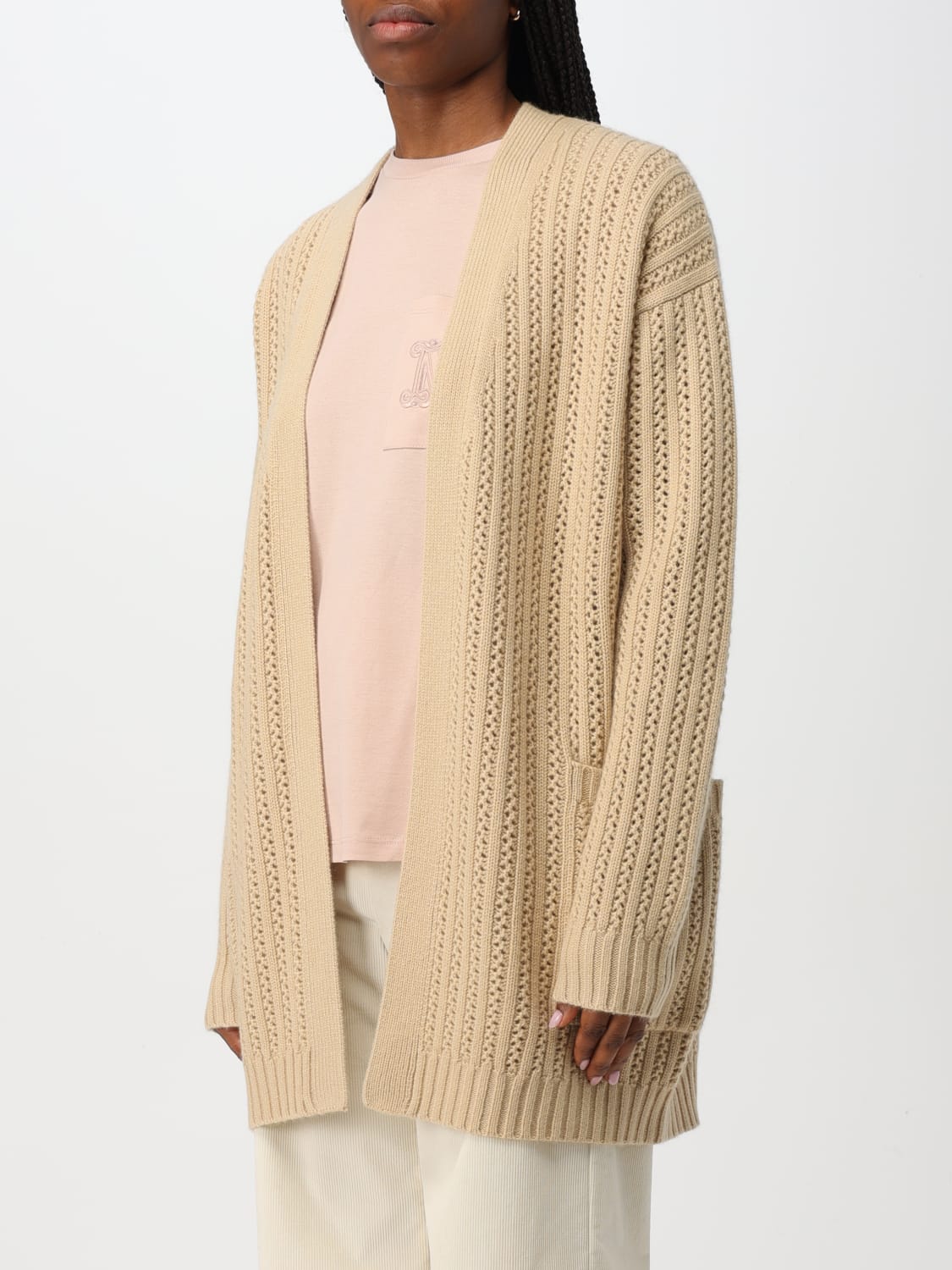 MAX MARA SWEATER: Sweater woman Max Mara, Beige - Img 3