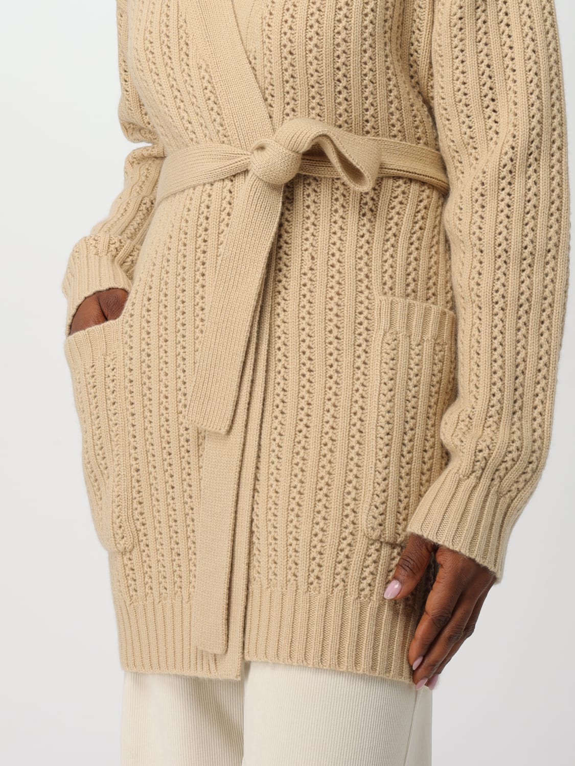 MAX MARA SWEATER: Sweater woman Max Mara, Beige - Img 4