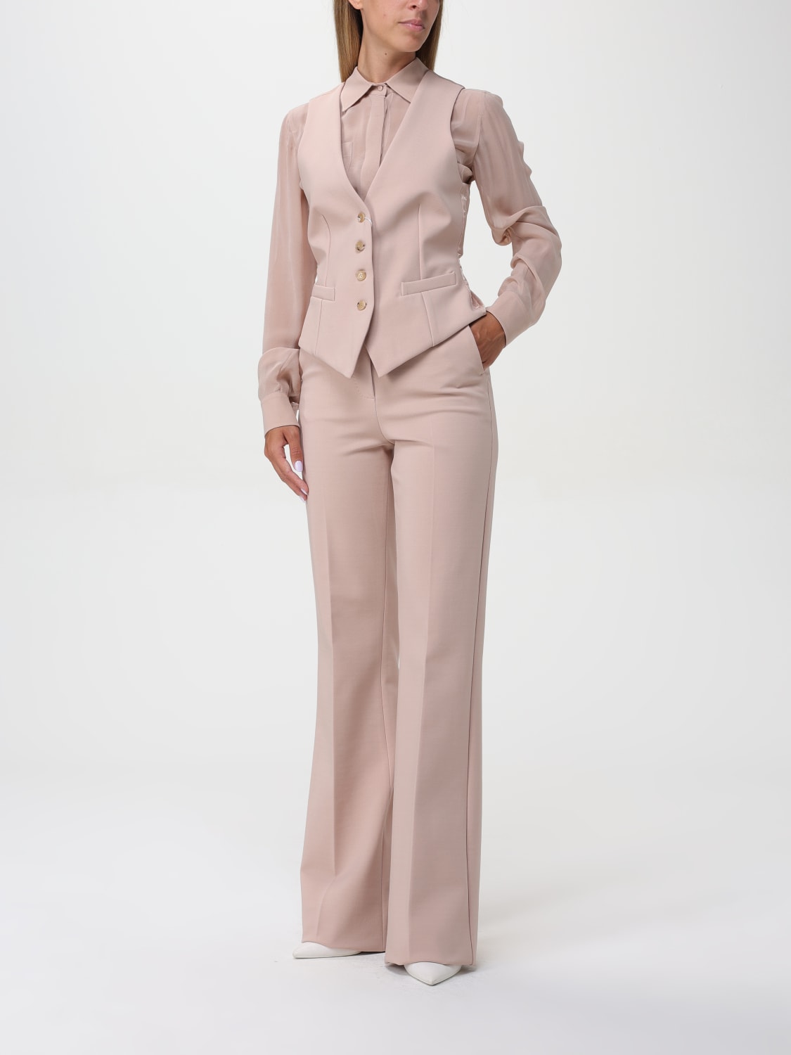 MAX MARA PANTS: Pants woman Max Mara, Blush Pink - Img 2