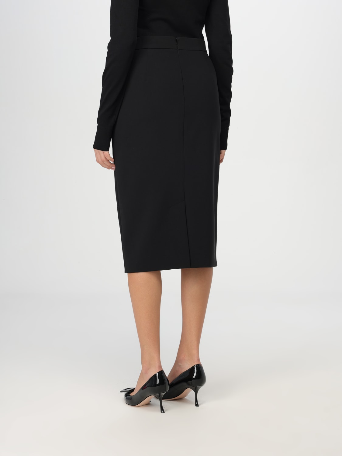 MAX MARA GONNA: Gonna Max Mara in jersey, Nero - Img 3