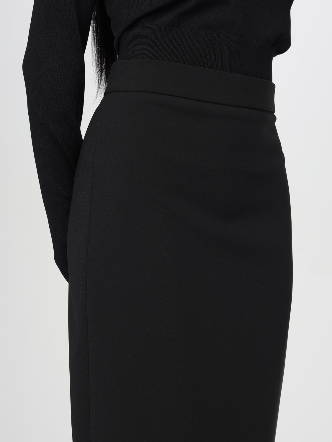 MAX MARA GONNA: Gonna Max Mara in jersey, Nero - Img 5