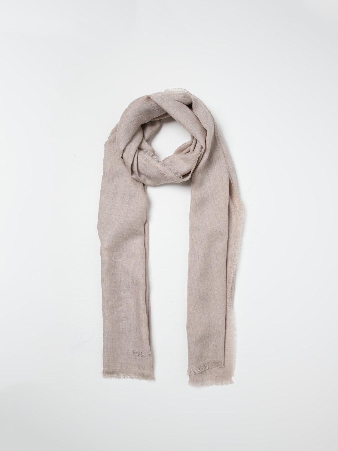 MAX MARA SCARF: Scarf woman Max Mara, Beige - Img 2