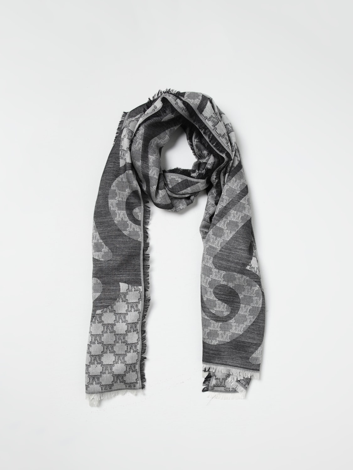 MAX MARA SCARF: Scarf woman Max Mara, Black - Img 2