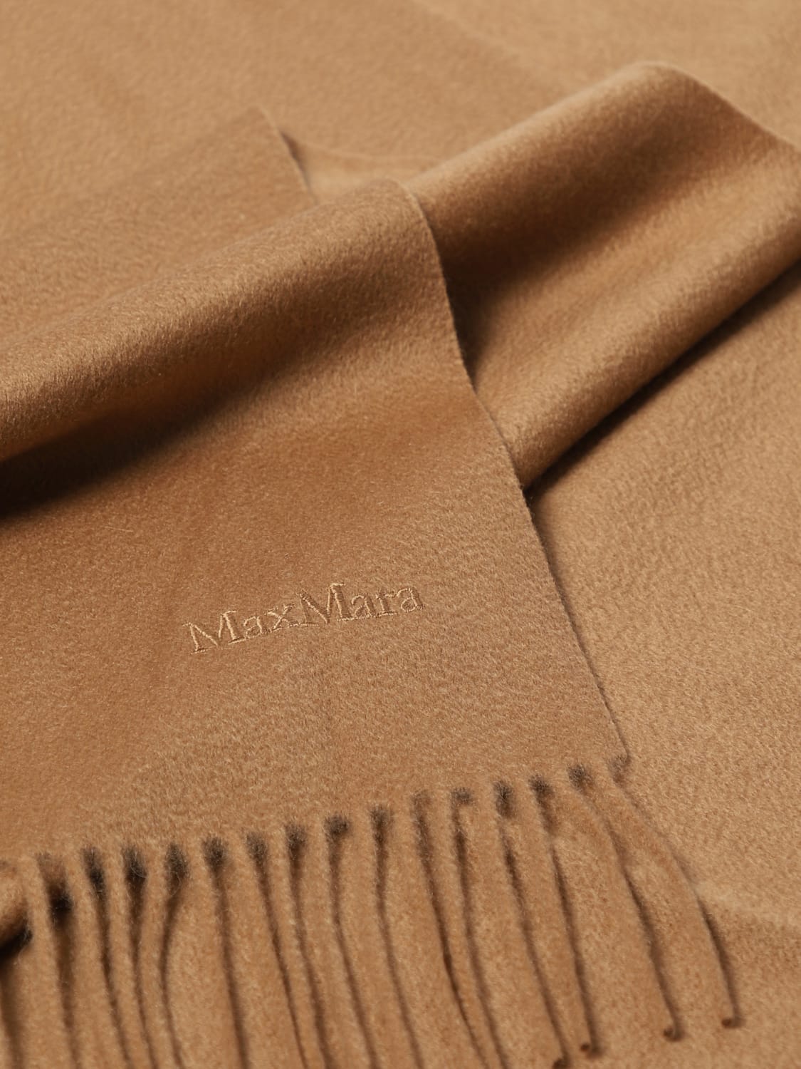 MAX MARA SCARF: Scarf woman Max Mara, Camel - Img 3