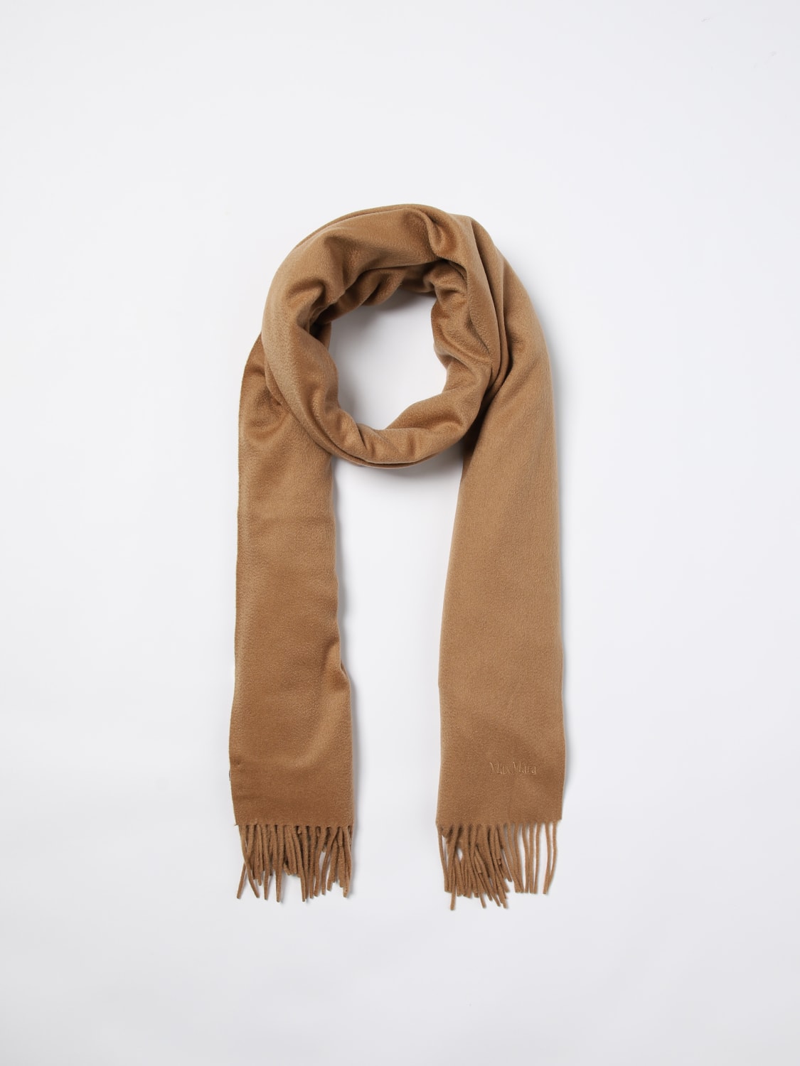 MAX MARA SCARF: Scarf woman Max Mara, Camel - Img 5