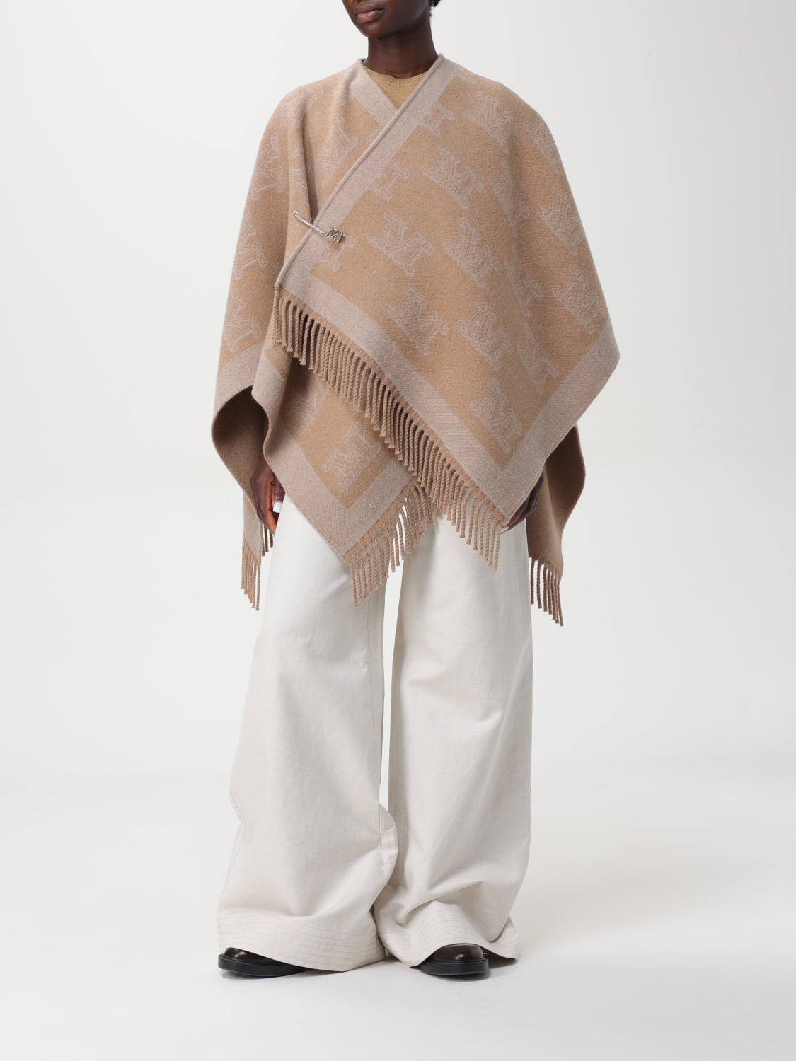 MAX MARA CAPE: Cape woman Max Mara, Camel - Img 2