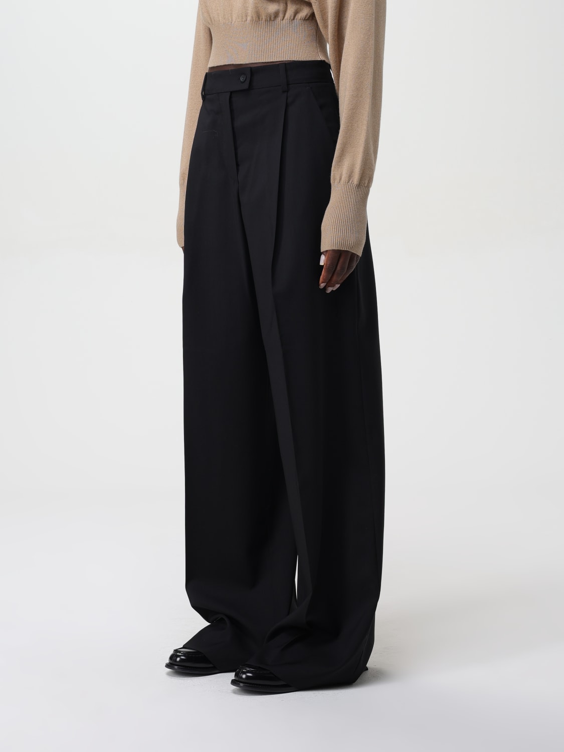 パンツ SPORTMAX Woman Pants Black 2422136022600 003 Sportmax Outlet: Pants woman - Black | Sportmax pants