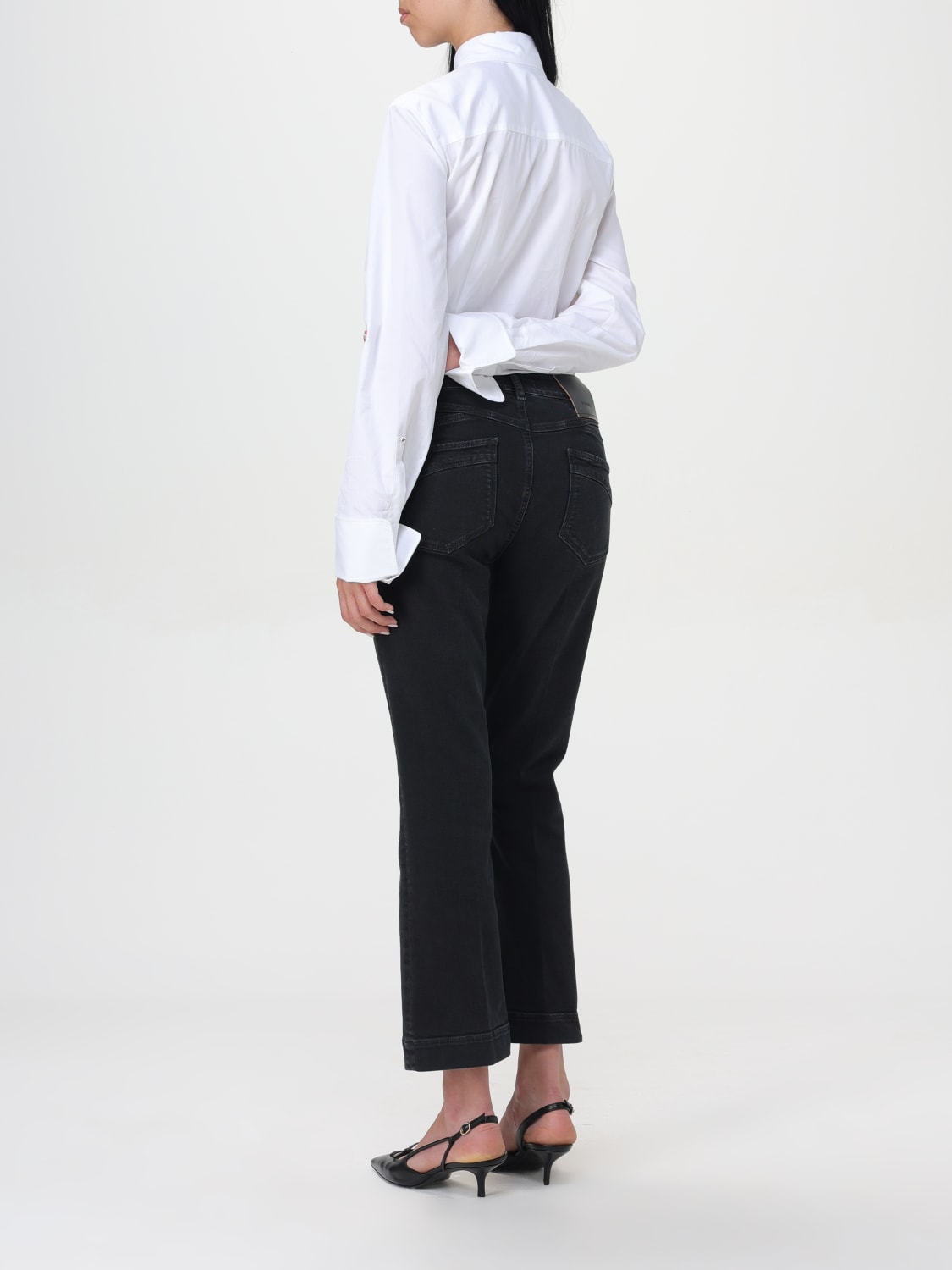 デニム・ジーパン SPORTMAX Woman Jeans Black 2422136015600 006 Sportmax Outlet: Pants woman - Black | Sportmax jeans