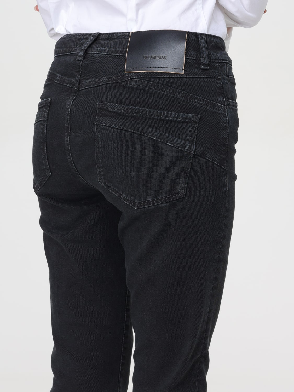 デニム・ジーパン SPORTMAX Woman Jeans Black 2422136015600 006 Sportmax Outlet: Pants woman - Black | Sportmax jeans
