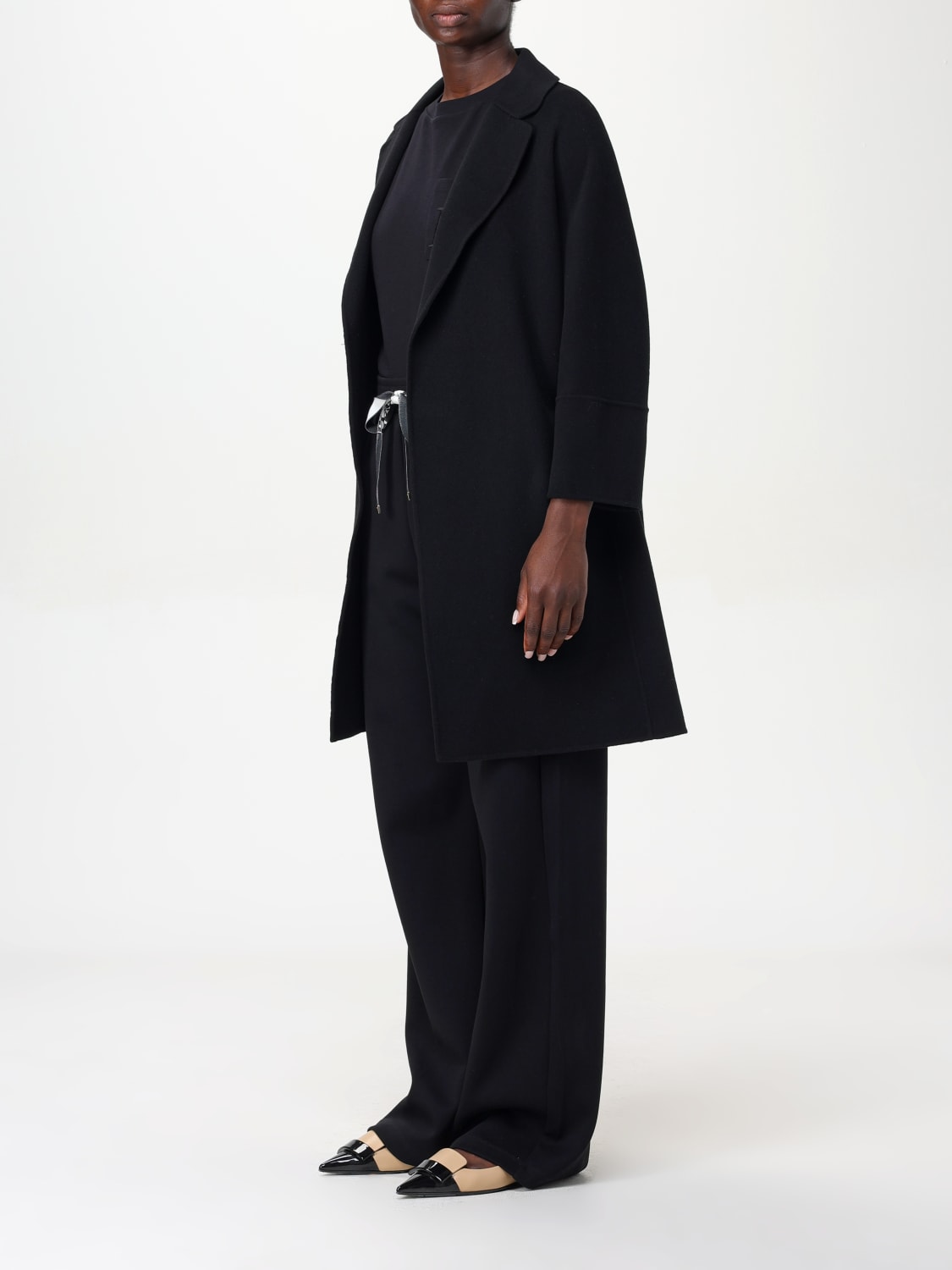 'S MAX MARA COAT: Coat woman 's Max Mara, Black - Img 4