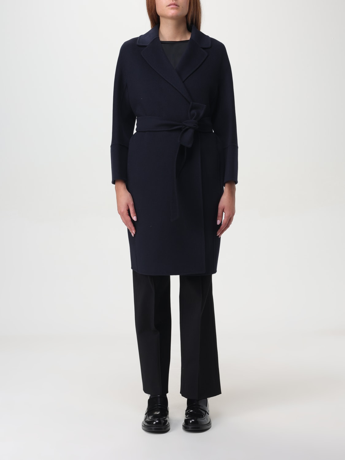 'S MAX MARA COAT: Coat woman 's Max Mara, Blue - Img 1