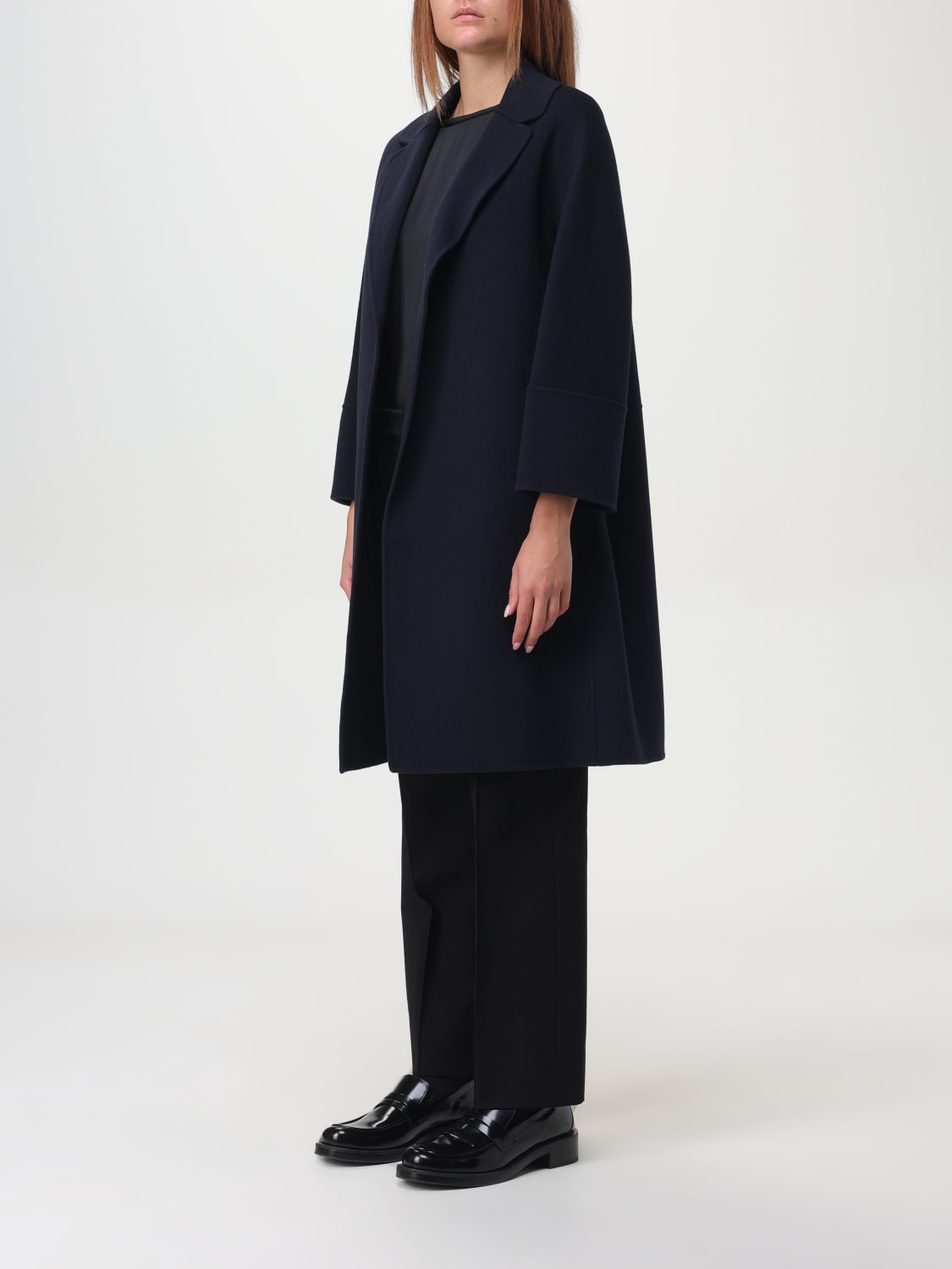 'S MAX MARA COAT: Coat woman 's Max Mara, Blue - Img 3