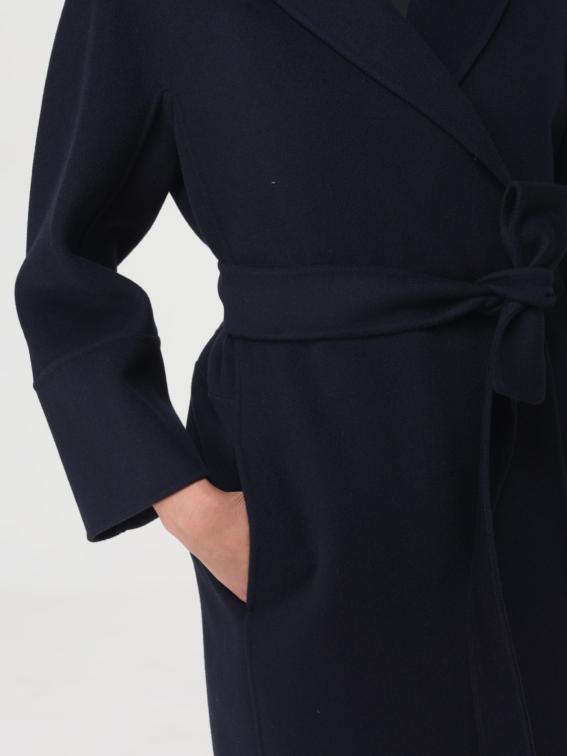 'S MAX MARA COAT: Coat woman 's Max Mara, Blue - Img 4