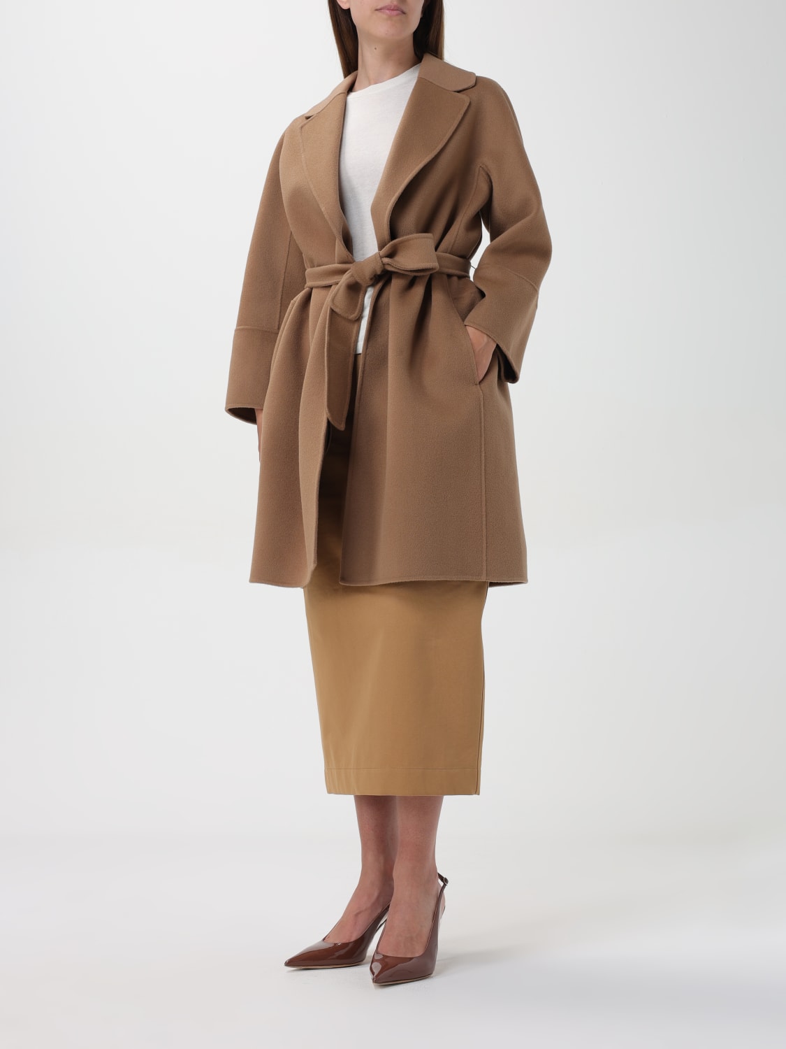 'S MAX MARA COAT: Coat woman 's Max Mara, Camel - Img 2