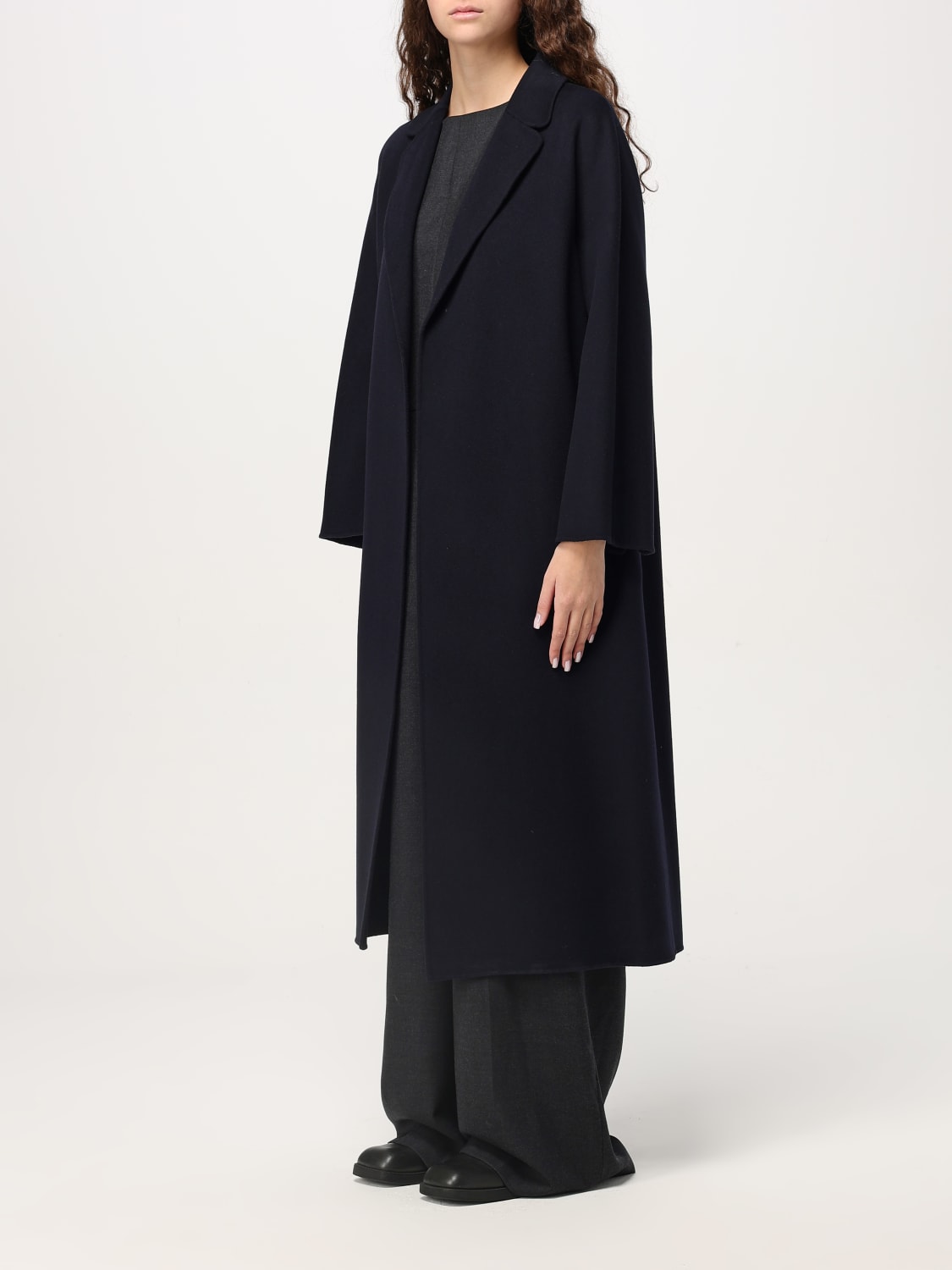 'S MAX MARA COAT: Coat woman 's Max Mara, Blue - Img 3