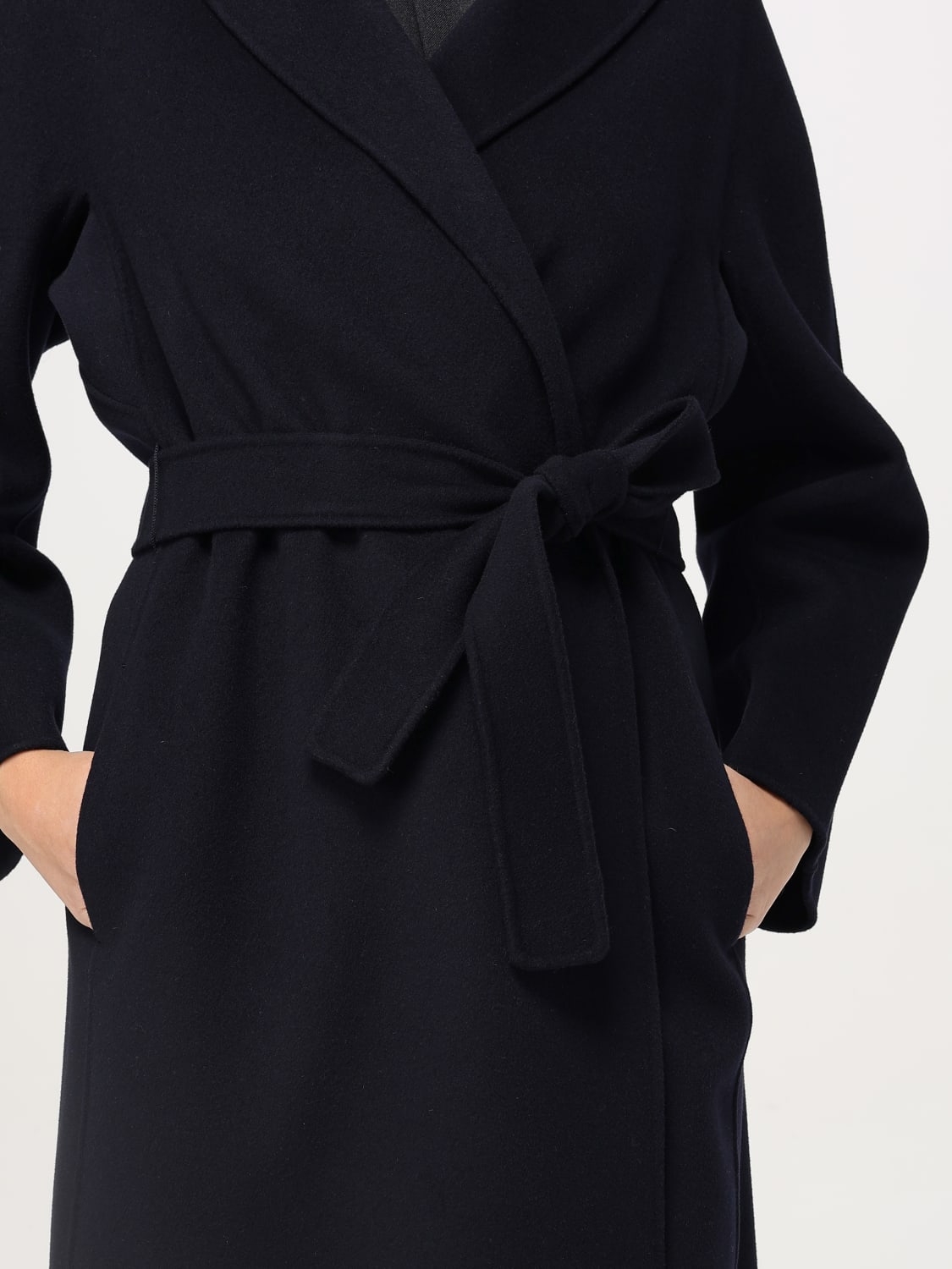 'S MAX MARA COAT: Coat woman 's Max Mara, Blue - Img 4