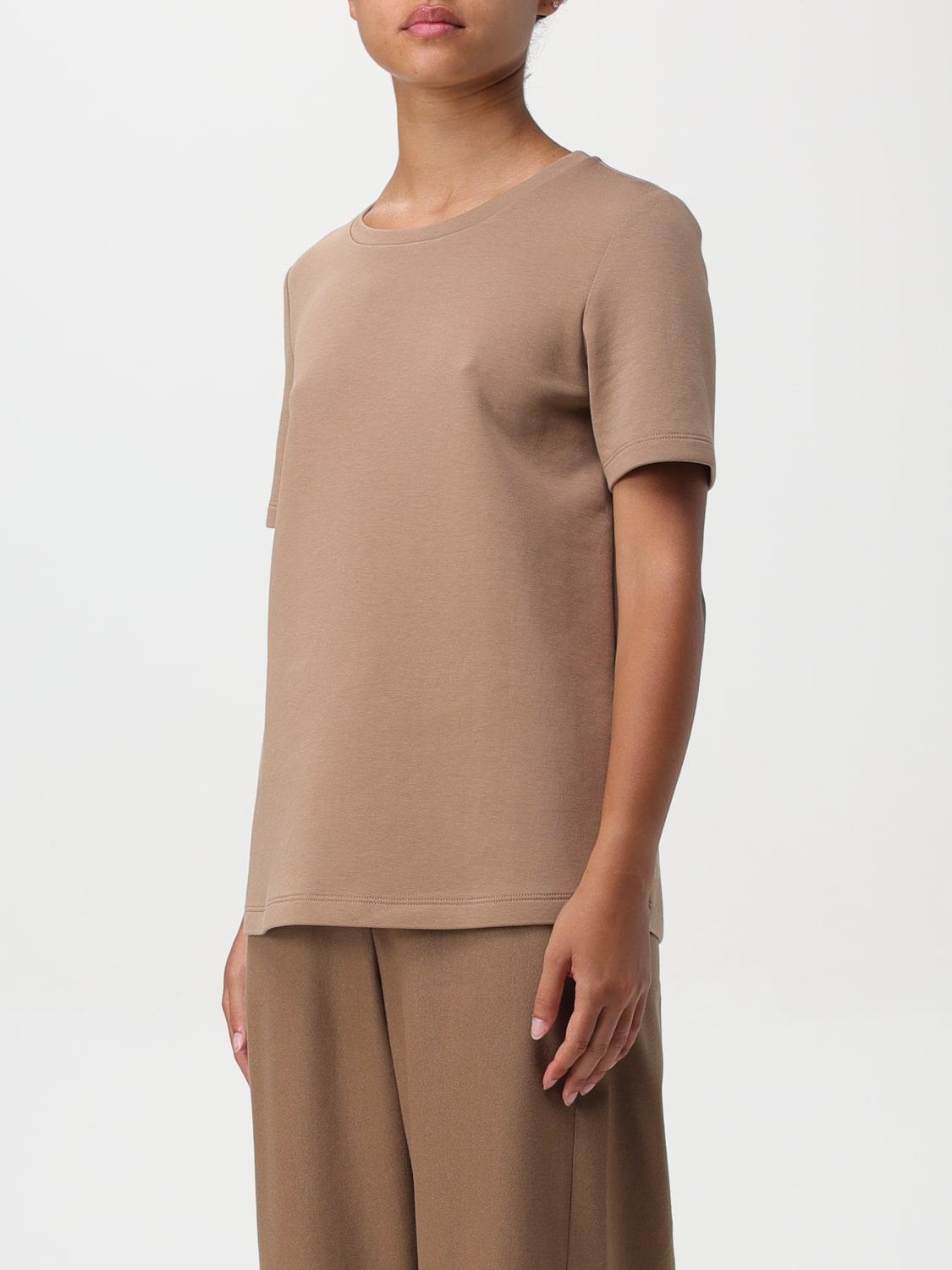 'S MAX MARA T-SHIRT: T-shirt woman 's Max Mara, Brown - Img 3