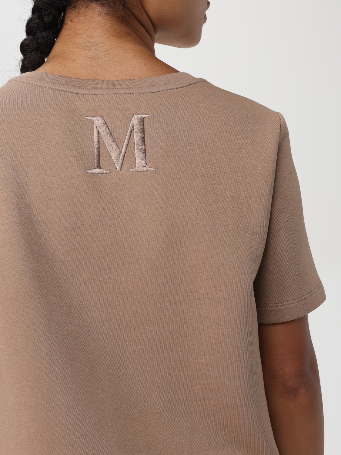 'S MAX MARA T-SHIRT: T-shirt woman 's Max Mara, Brown - Img 4