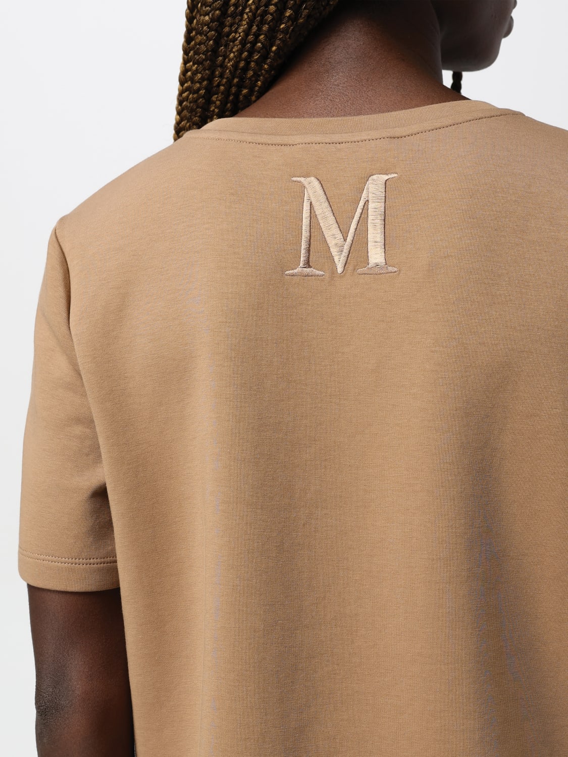 'S MAX MARA T-SHIRT: T-shirt woman 's Max Mara, Camel - Img 4