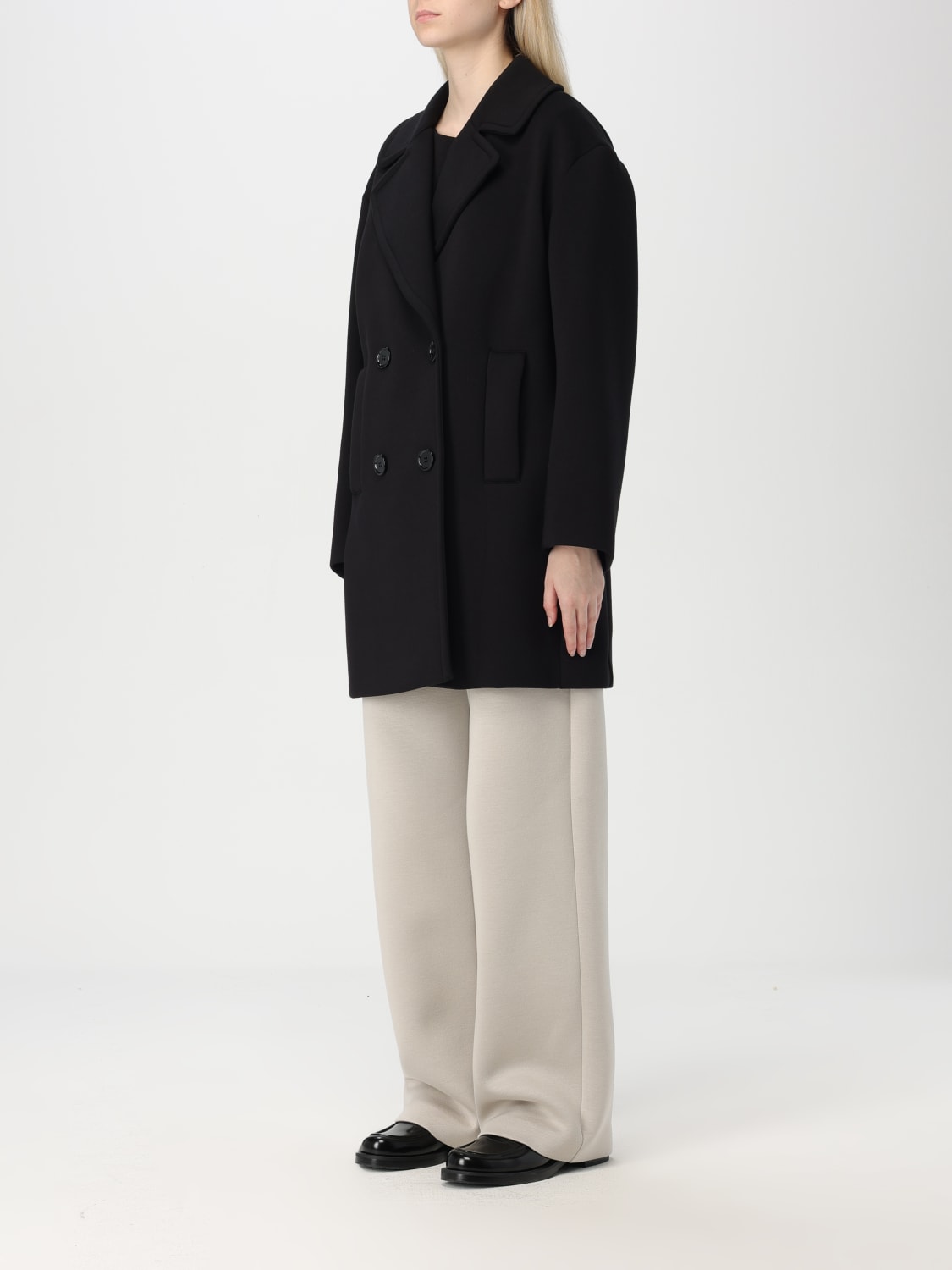 S MAX MARA：コート レディース - ブラック | GIGLIO.COM