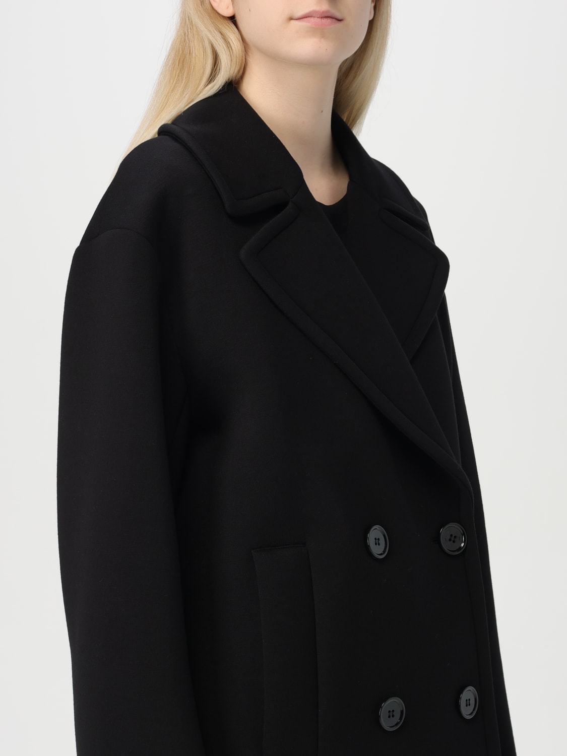 S MAX MARA：コート レディース - ブラック | GIGLIO.COM