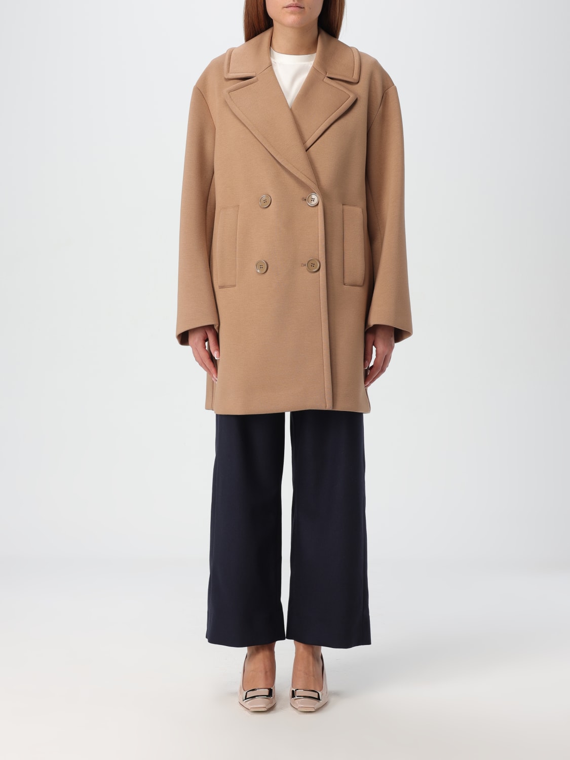 'S MAX MARA COAT: Coat woman 's Max Mara, Camel - Img 1