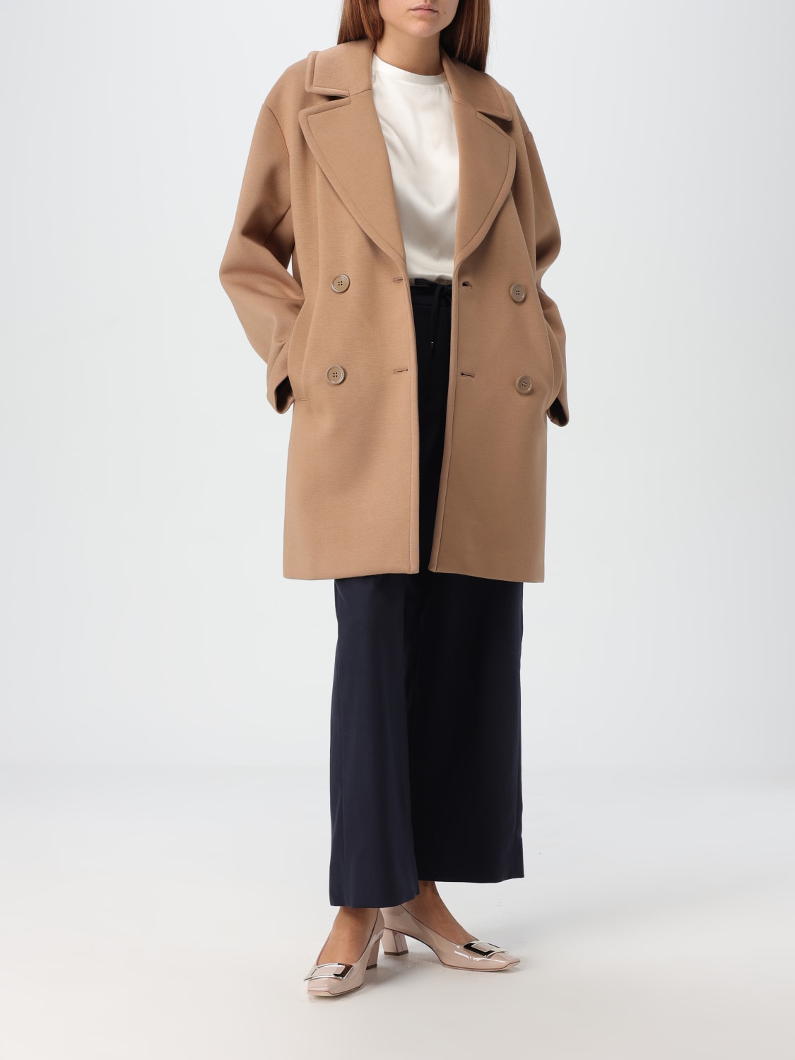 'S MAX MARA COAT: Coat woman 's Max Mara, Camel - Img 2