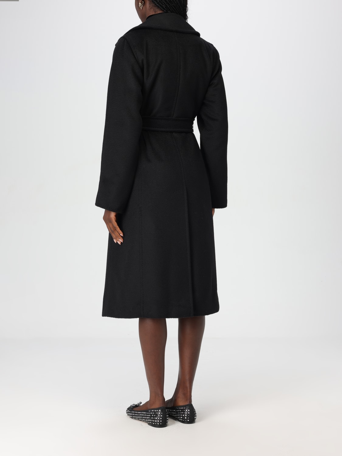 MAX MARA ABRIGO: Abrigo mujer Max Mara, Negro - Img 3