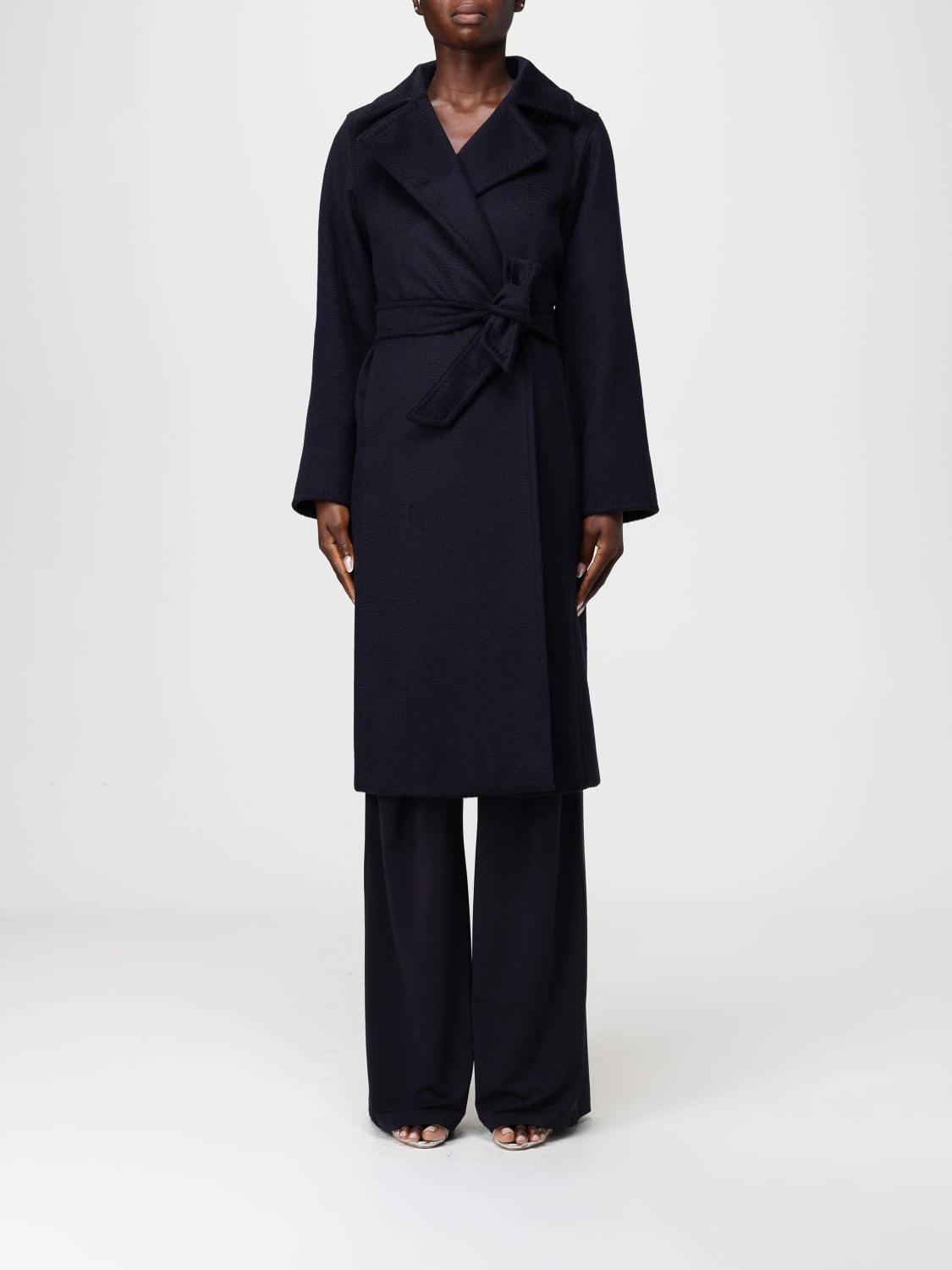 MAX MARA COAT: Coat woman Max Mara, Navy - Img 1