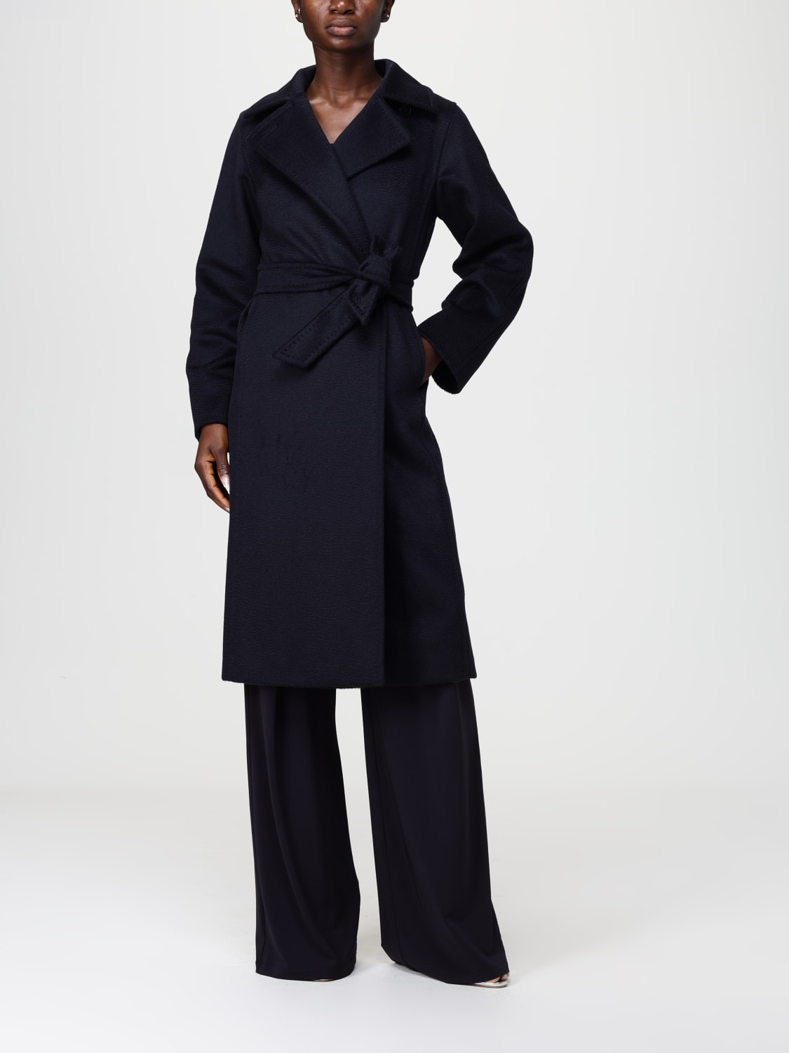 MAX MARA COAT: Coat woman Max Mara, Navy - Img 2