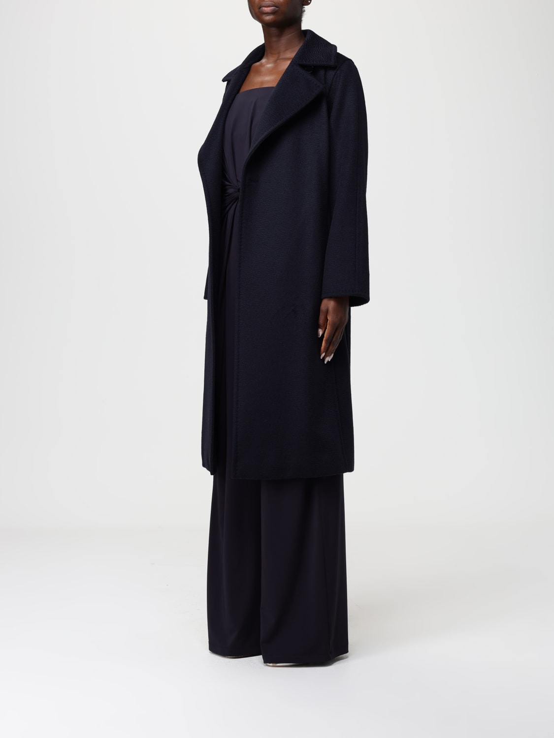 MAX MARA COAT: Coat woman Max Mara, Navy - Img 4