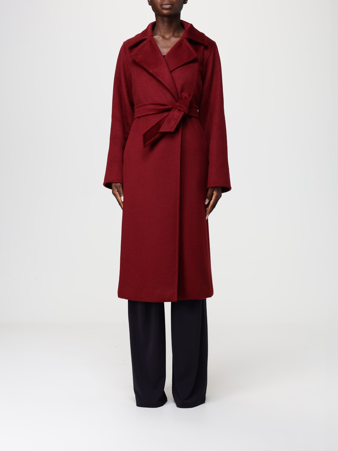 MAX MARA COAT: Coat woman Max Mara, Raspberry - Img 1