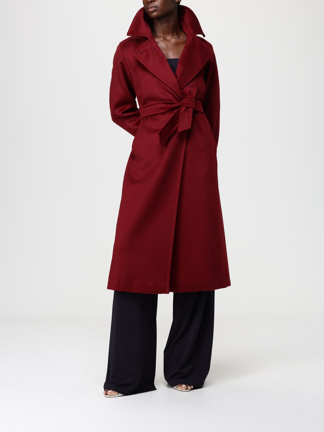 MAX MARA COAT: Coat woman Max Mara, Raspberry - Img 2