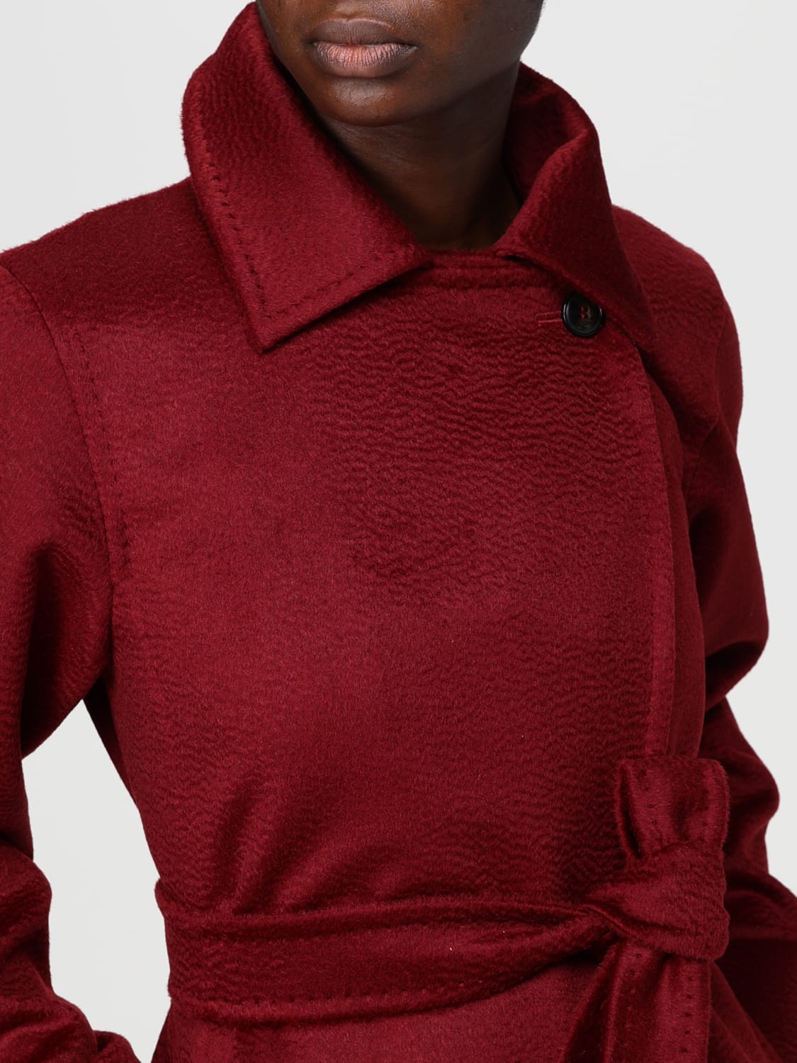 MAX MARA COAT: Coat woman Max Mara, Raspberry - Img 5