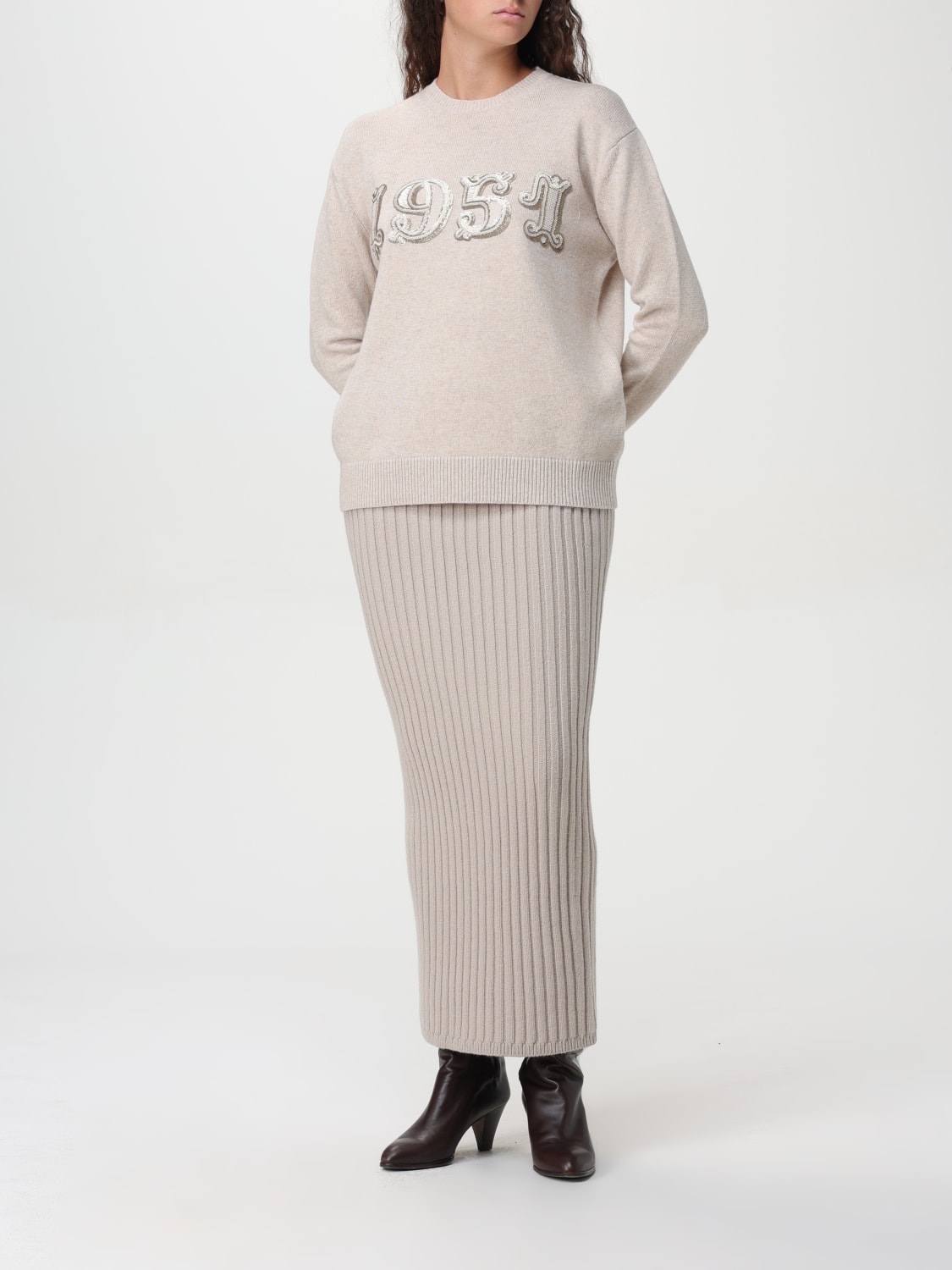 MAX MARA SWEATER: Sweater woman Max Mara, Beige - Img 2