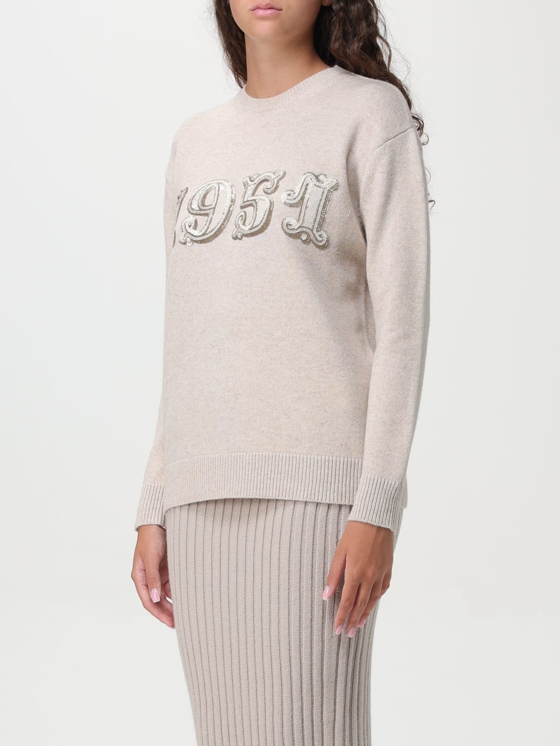 MAX MARA SWEATER: Sweater woman Max Mara, Beige - Img 4