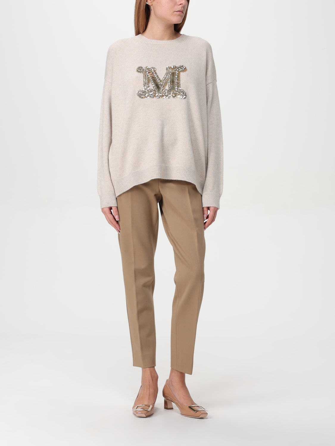 MAX MARA Maglia M in lana Beige Maglia Max Mara 2421366232600 online su GIGLIO.COM