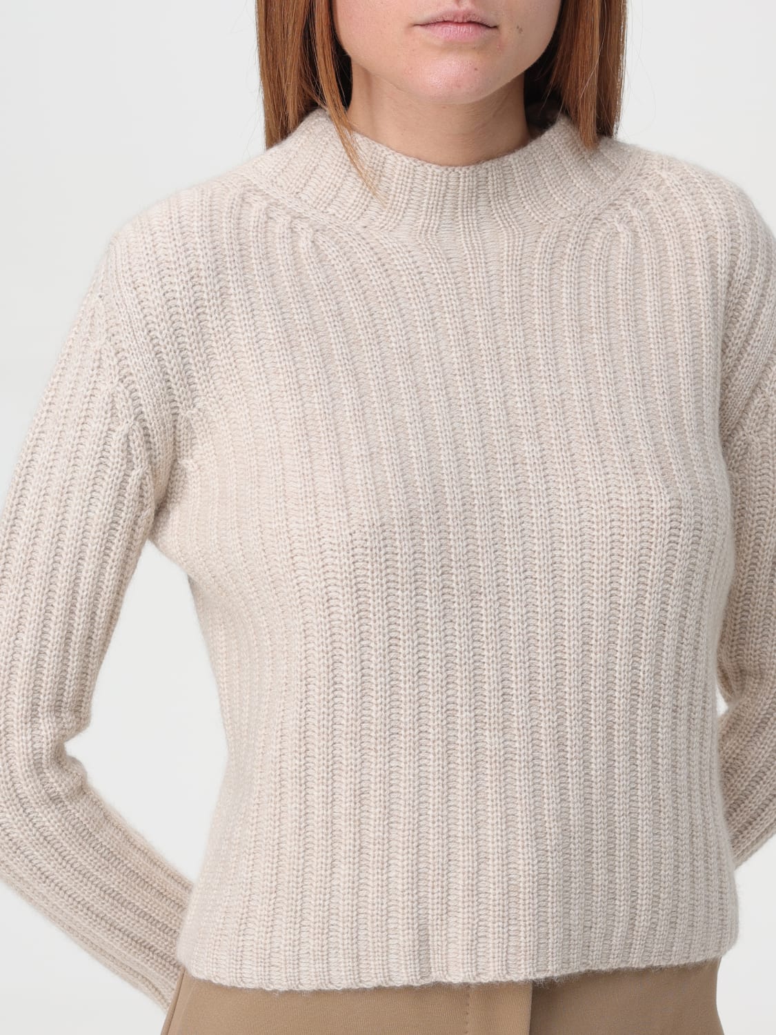 MAX MARA SWEATER: Sweater woman Max Mara, Beige - Img 5