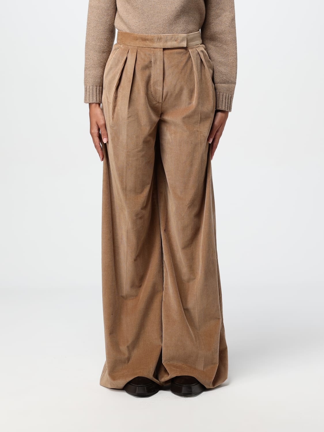 MAX MARA PANTS: Pants woman Max Mara, Camel - Img 1