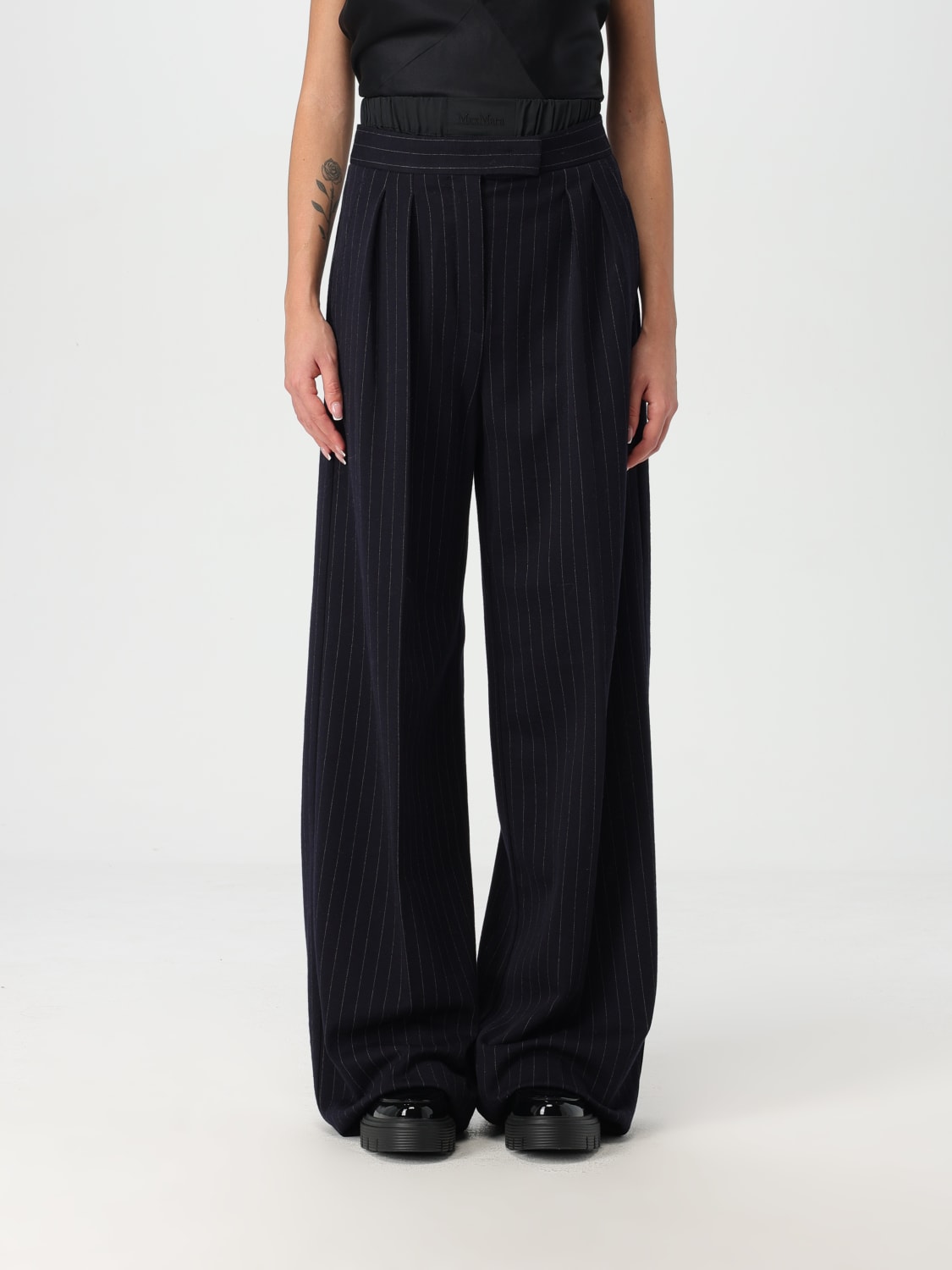 MAX MARA PANTS: Pants woman Max Mara, Blue - Img 1