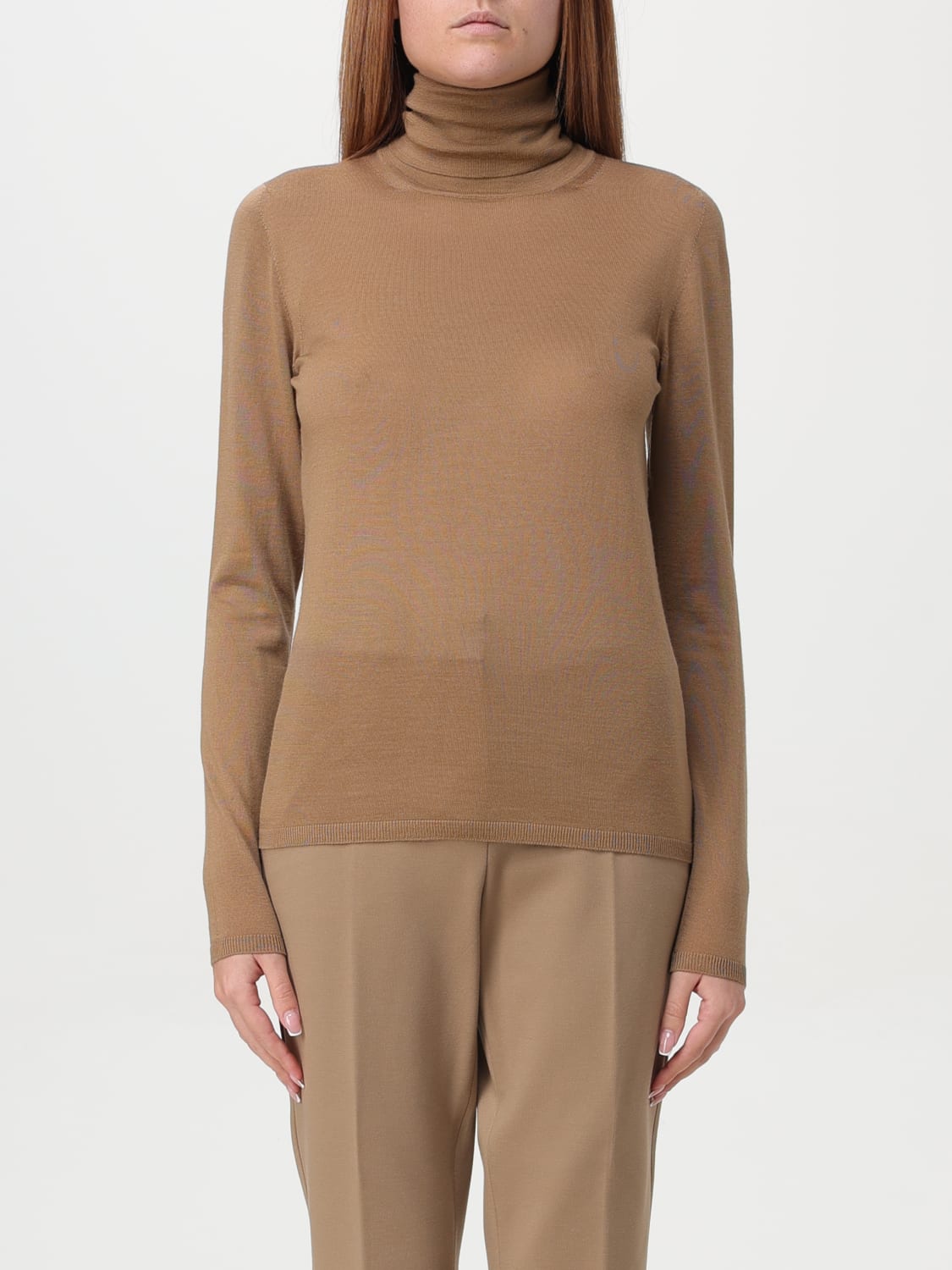 MAX MARA SWEATER: Sweater woman Max Mara, Camel - Img 1