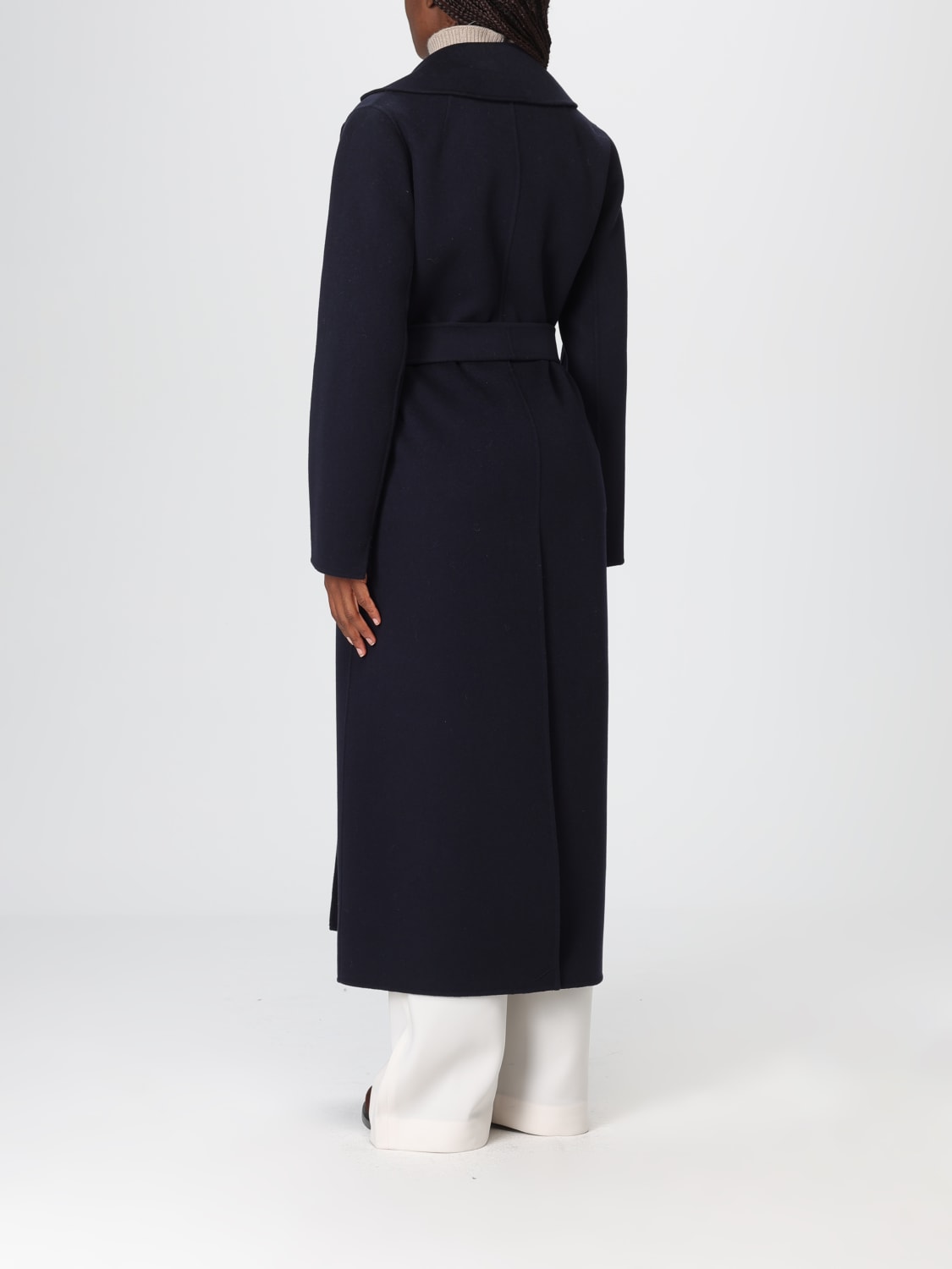 'S MAX MARA COAT: Coat woman 's Max Mara, Navy - Img 3