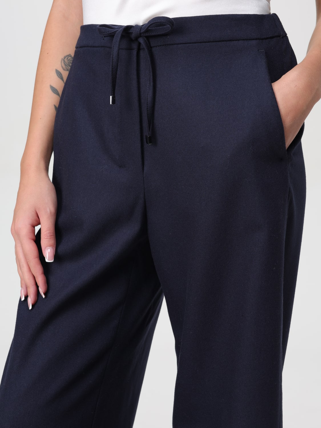 'S MAX MARA PANTS: Pants woman 's Max Mara, Blue - Img 5